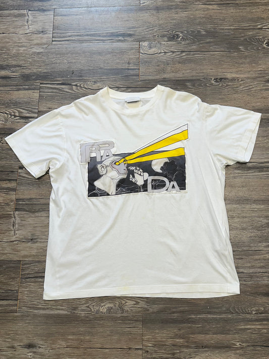 PRADA MONKEY GRAPHIC T-SHIRT (LARGE)