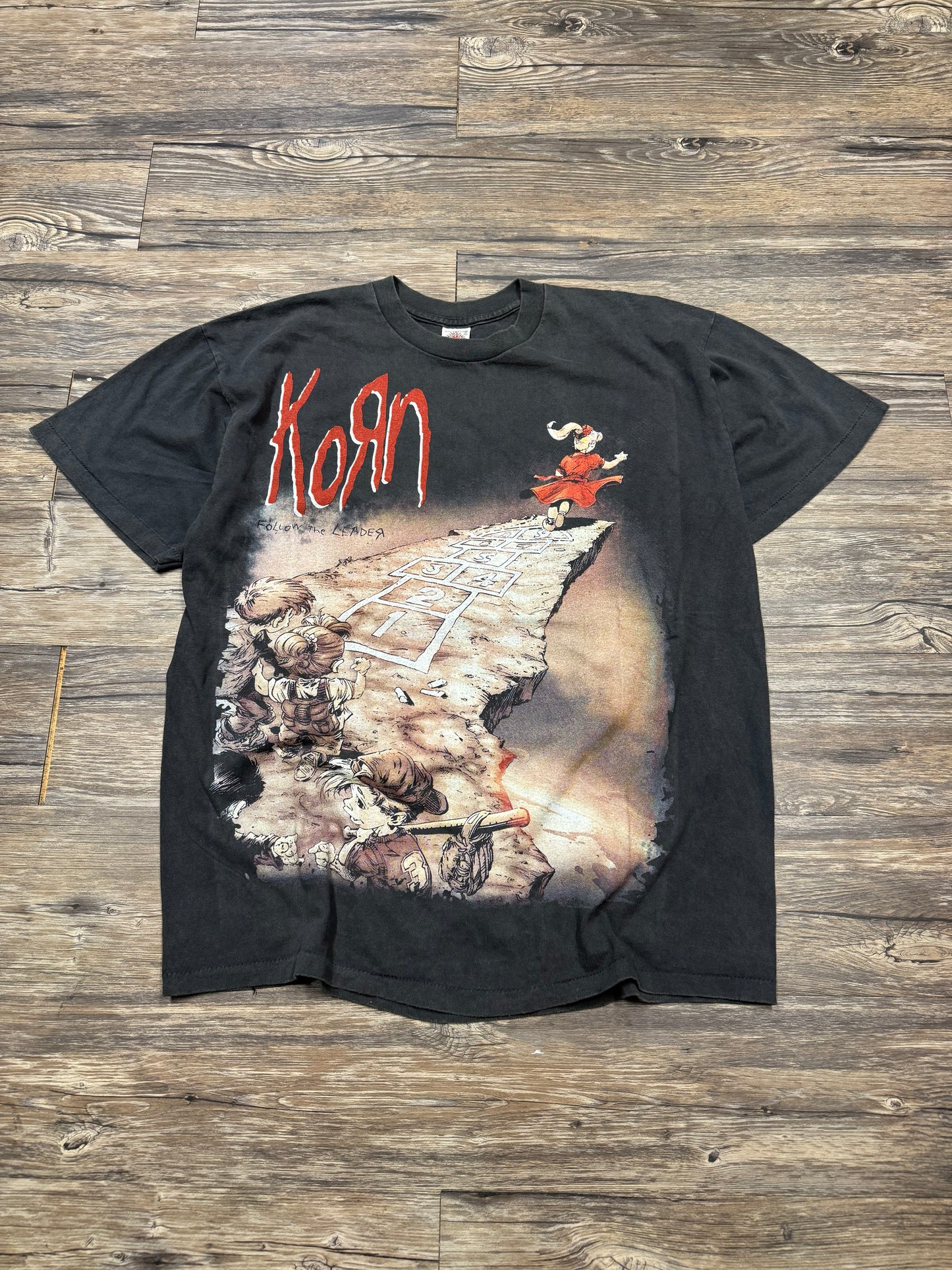 KORN 90’S ‘FOLLOW THE LEADER’ BOOTLEG VTG T-SHIRT (XL)