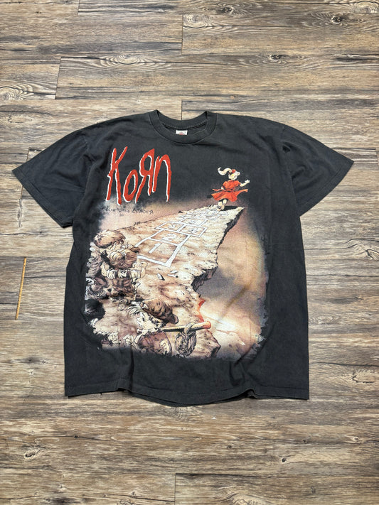 KORN 90’S ‘FOLLOW THE LEADER’ BOOTLEG VTG T-SHIRT (XL)