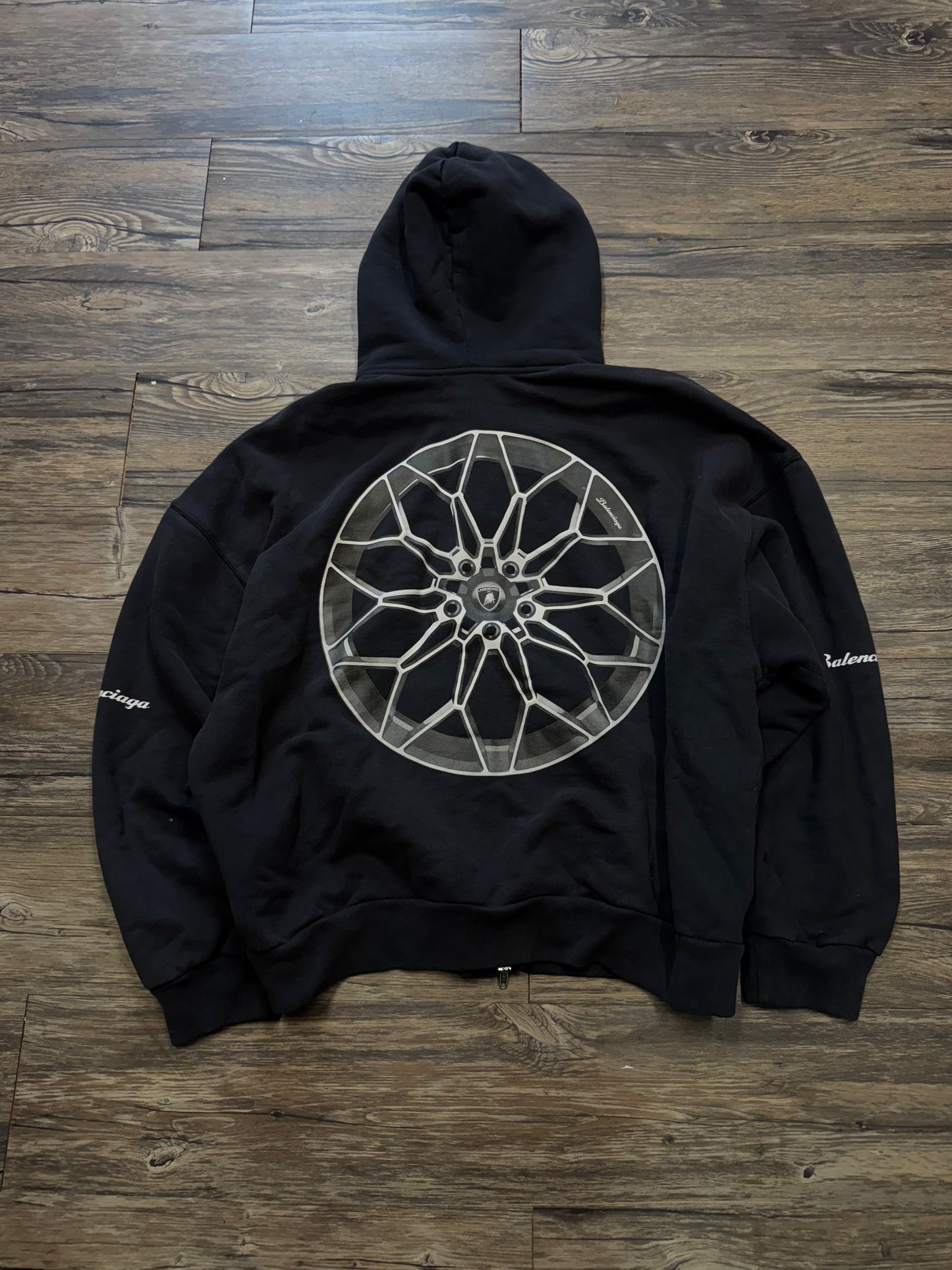 BALENCIAGA LAMBORGHINI ZIP UP HOODIE (L)