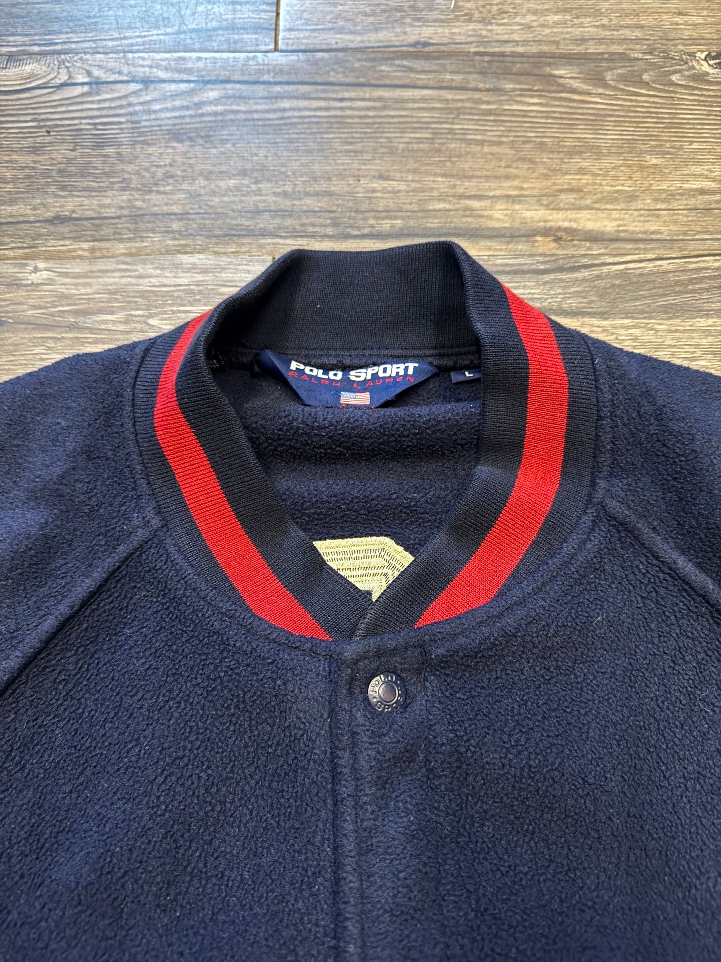 RALPH LAUREN POLO SPORT 1992 VARSITY USA OLYMPICS JACKET (L)