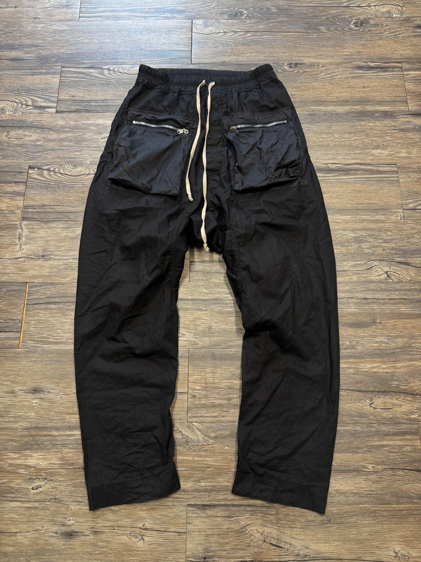 RICK OWENS CARGO DRAWSTRING PANTS (32)