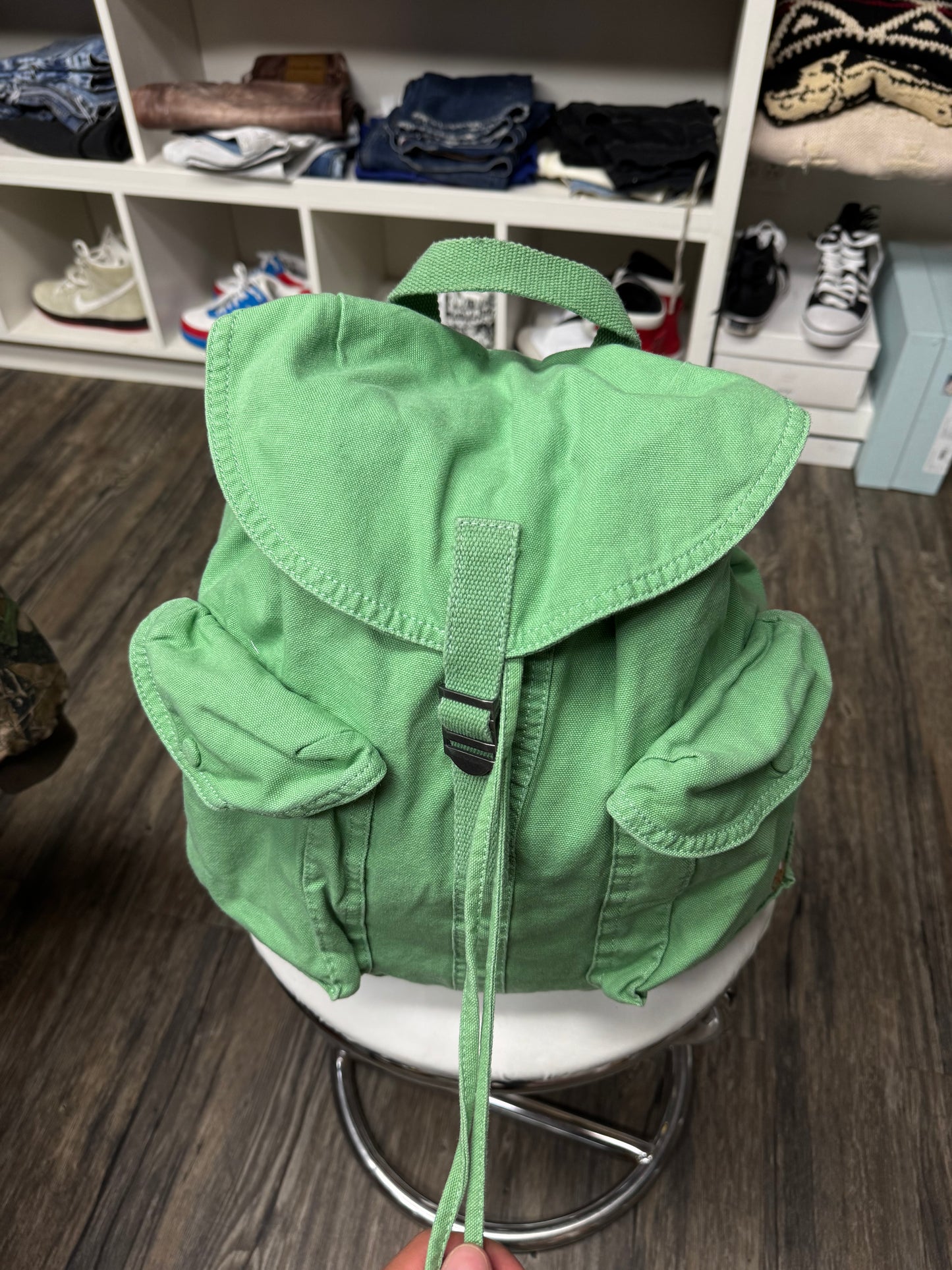 POLO RALPH LAUREN FLAP TOP CANVAS BACKPACK (OS)