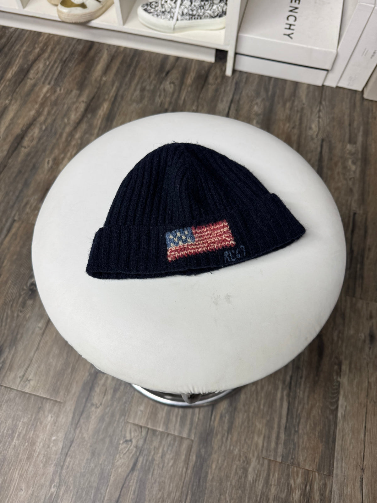 POLO RALPH LAUREN RL67 KNITTED CASHMERE BEANIE (OS)