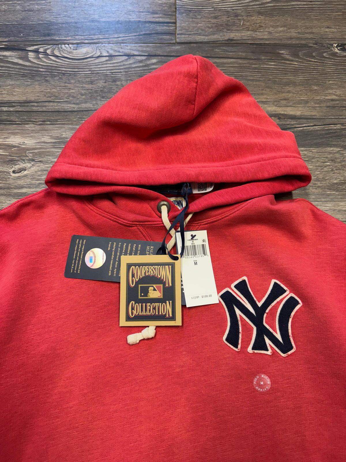 POLO RALPH LAUREN NEW YORK YANKEES HOODIE (M)