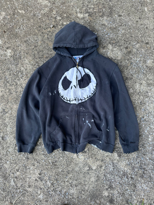 NIGHTMARE BEFORE CHRISTMAS DISTRESSED HOODIE (L)