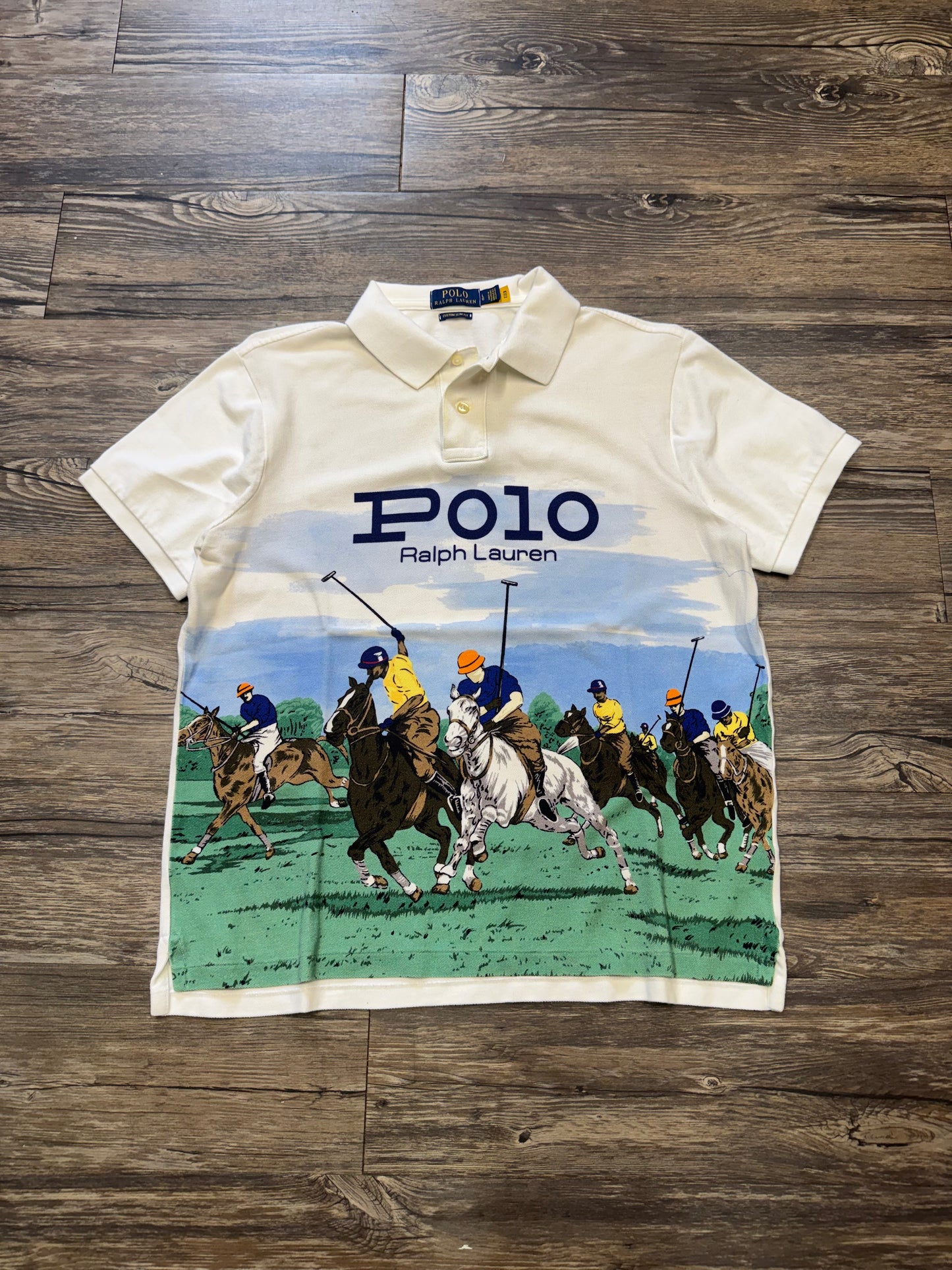 POLO RALPH LAUREN SCENIC STAMPEDE SHIRT (L)