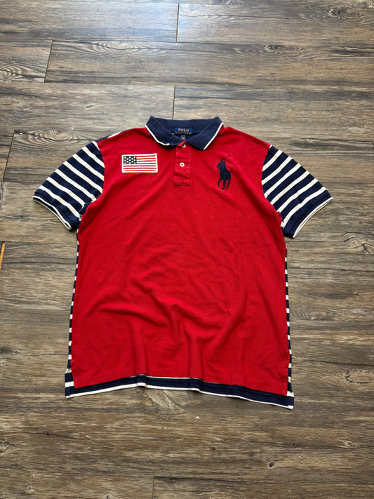 POLO RALPH LAUREN USA STRIPED BIG PONY (S)