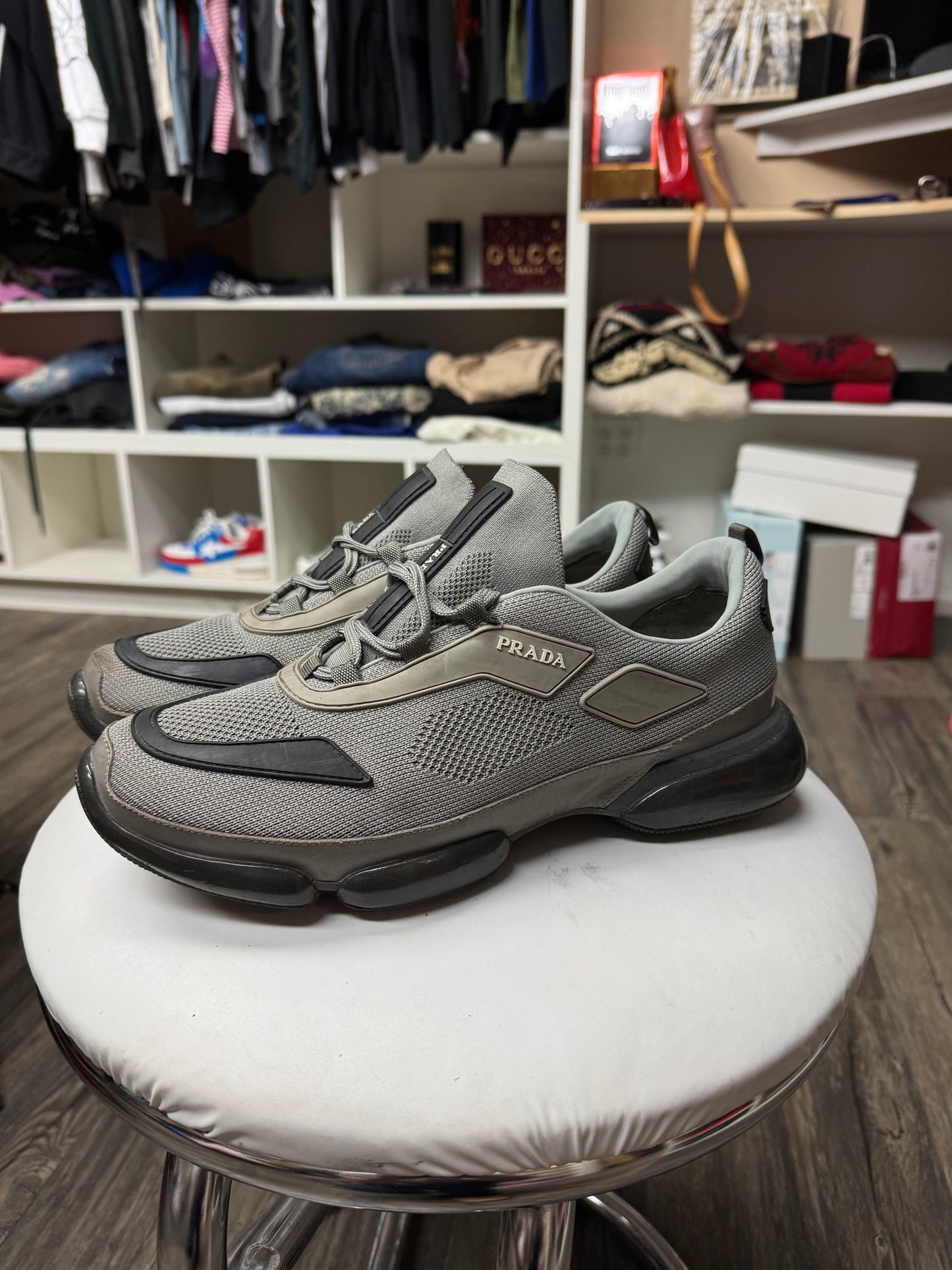 PRADA CLOUD BUST MESH SNEAKERS (10)