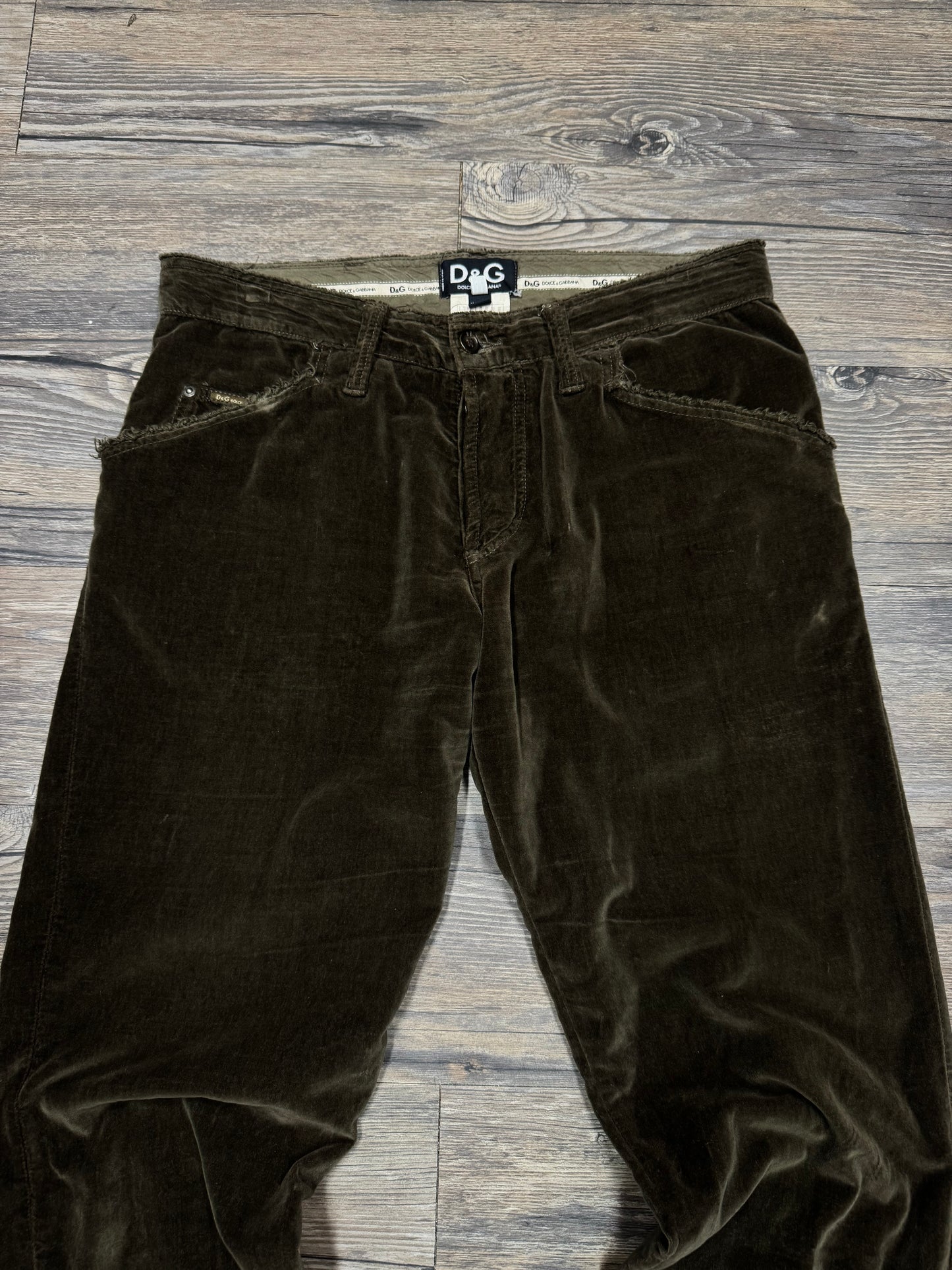 DOLCE AND GABBANA CORDUROY PANTS (32)