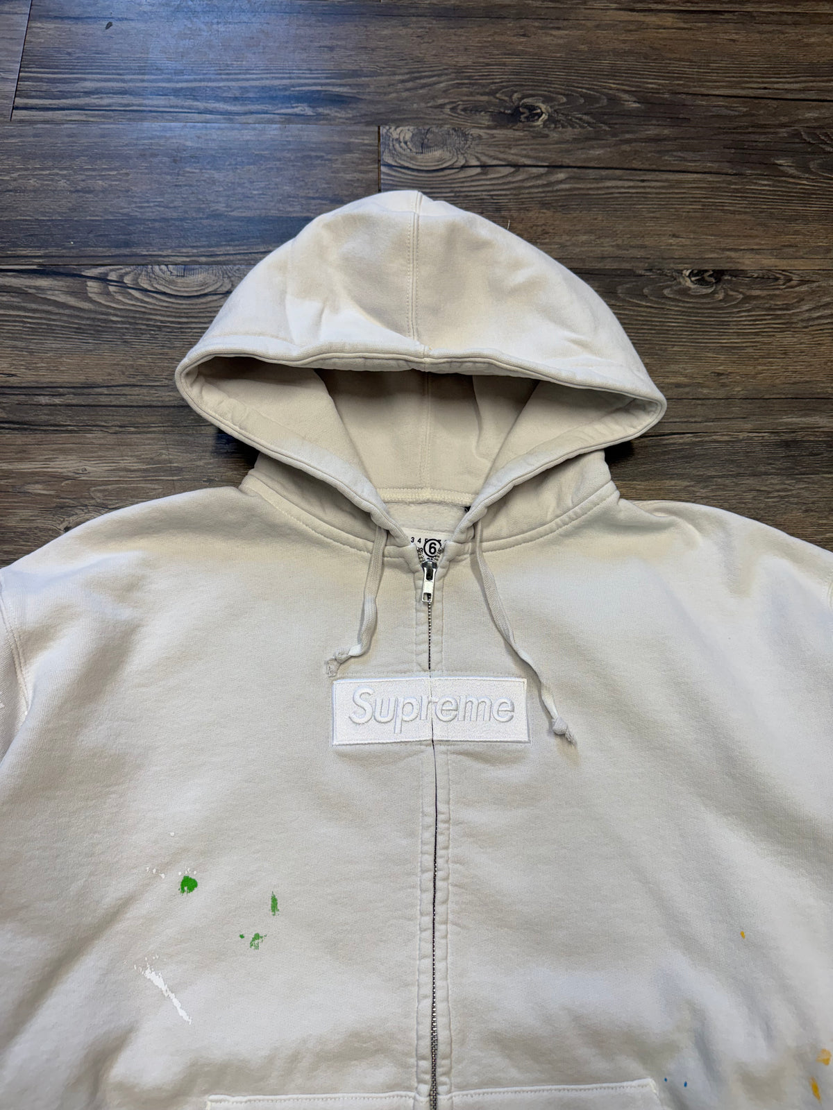 SUPREME X MAISON MARGIELA ZIP UP BOX LOGO (L)