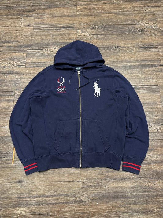 POLO RALPH LAUREN USA OLYMPICS BIG PONY HOODIE (L)