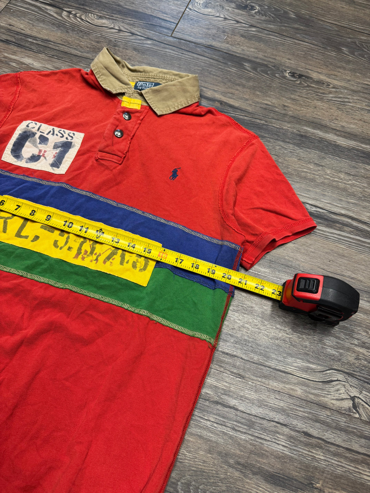 POLO RALPH LAUREN C1 RAFTING COLOR BLOCKED POLO SHIRT (L)
