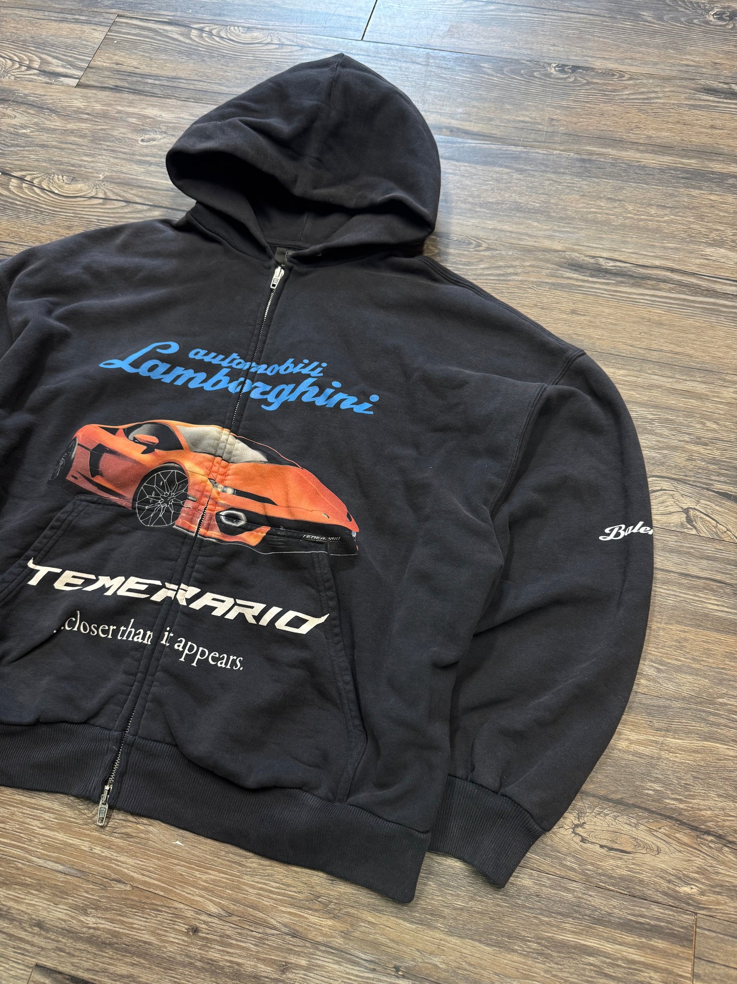 BALENCIAGA LAMBORGHINI ZIP UP HOODIE (L)