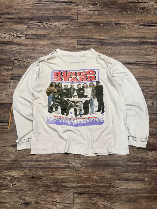 RINGO STARR THRASHED VINTAGE LONG SLEEVE SHIRT (M)