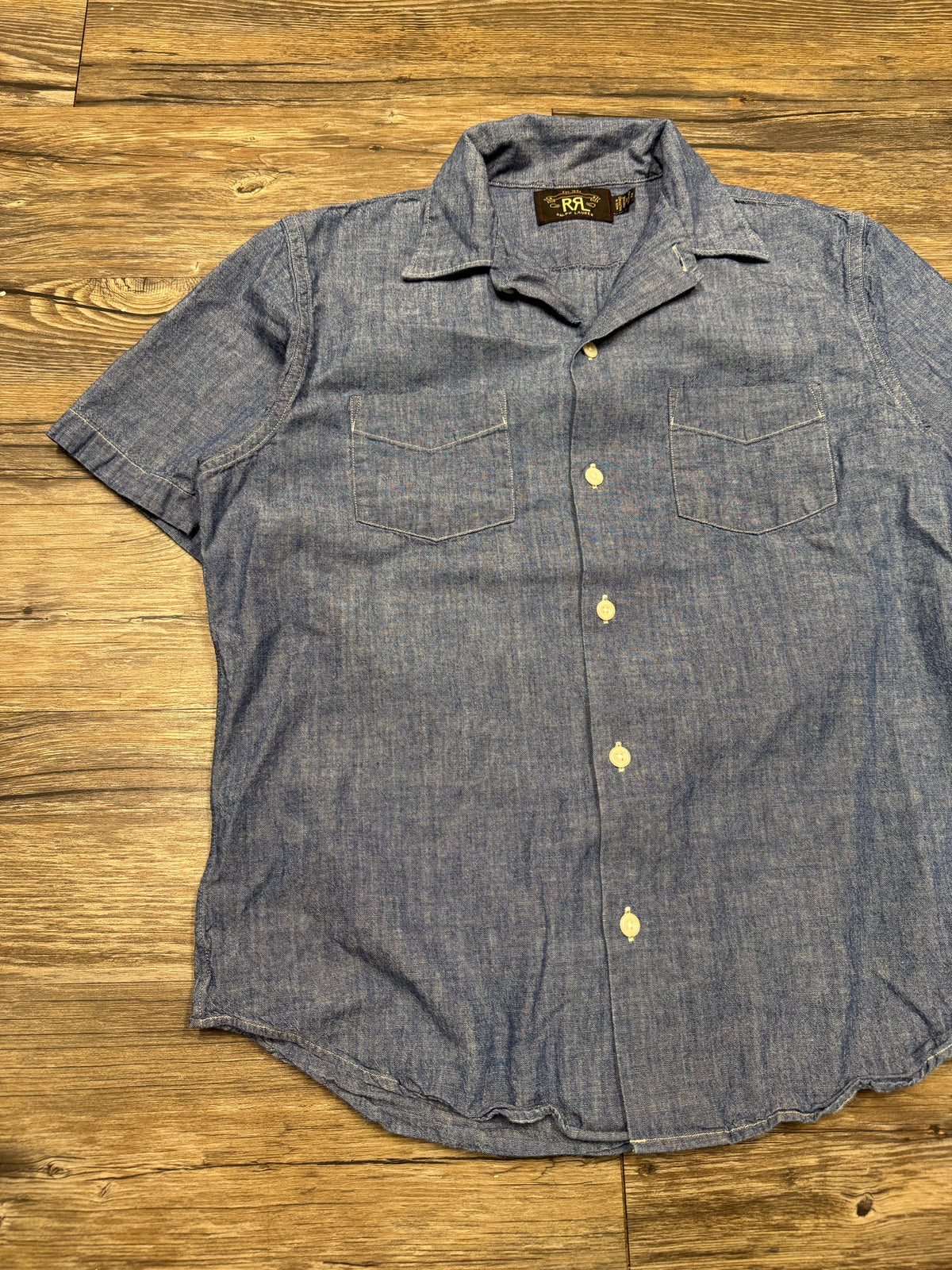 RRL WASHED BUTTON UP SHIRT (S)