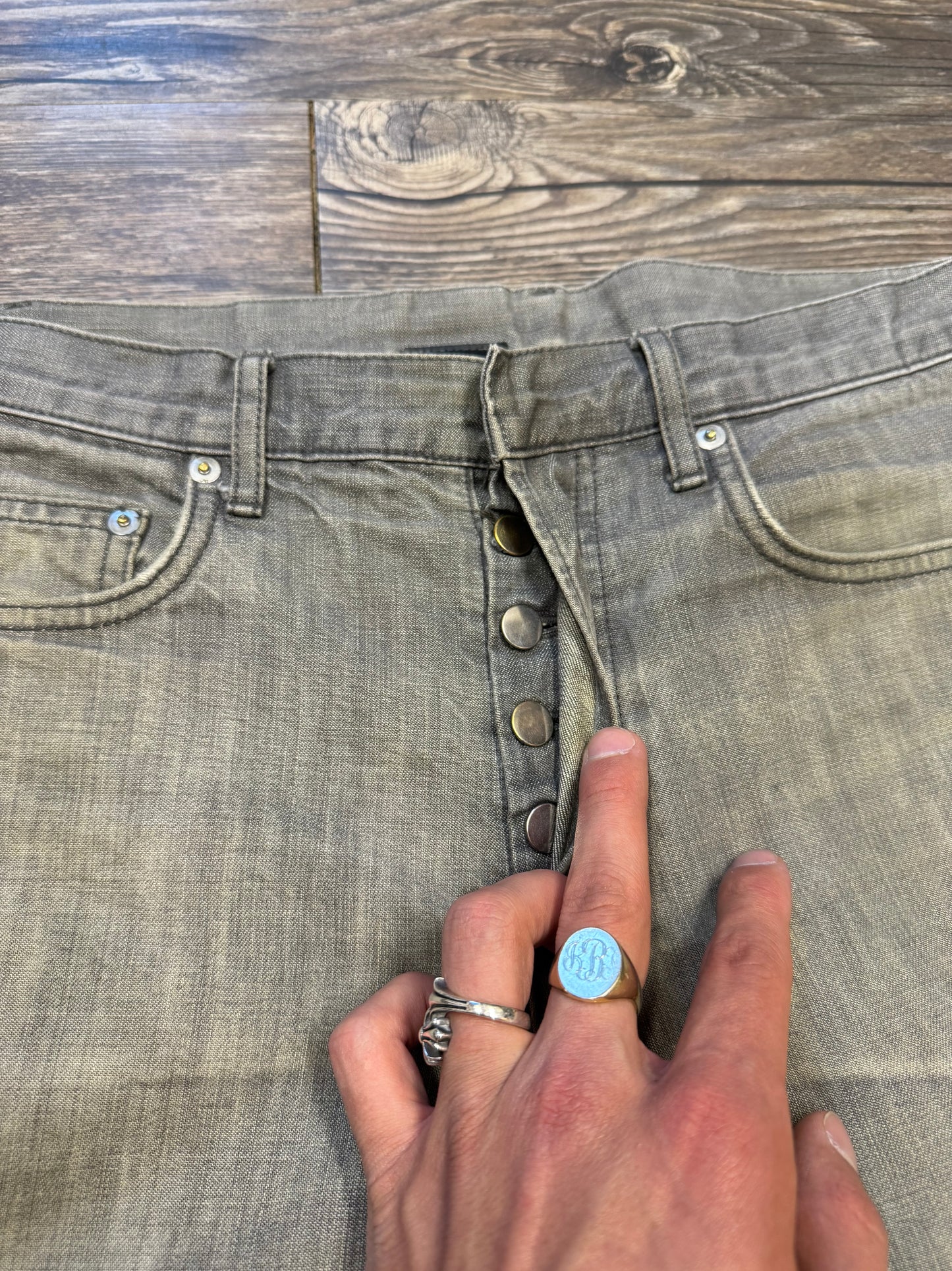 DIOR HOMME 2000’s GREY LONG JEANS (30)