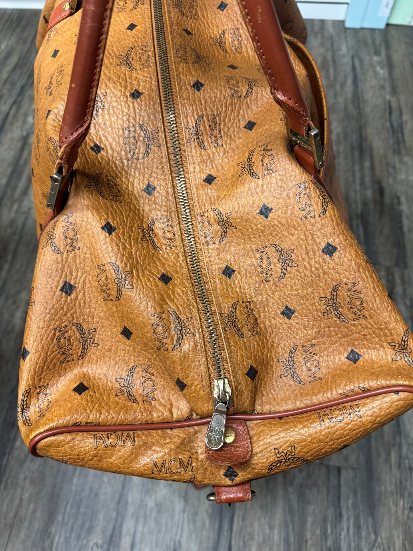 VINTAGE MCM MONOGRAM DUFFEL BAG (OS)