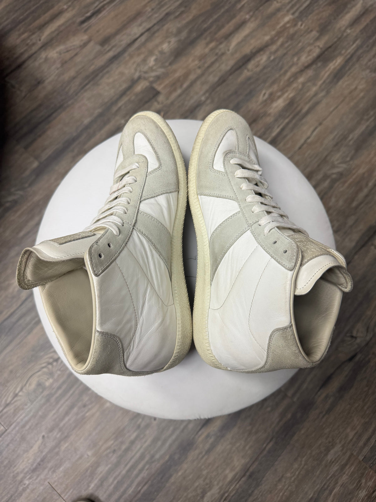 MAISON MARGIELA HI-TOP CLASSIC WHITE GATS (42)