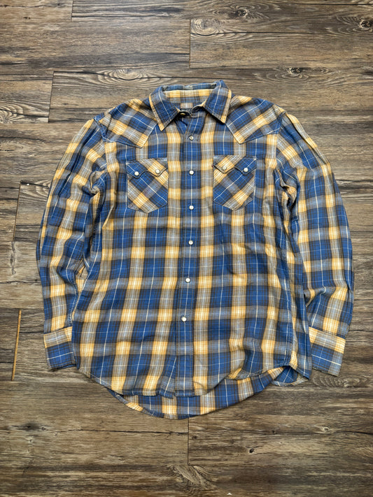POLO JEANS COMPANY PLAID SHIRT (M)