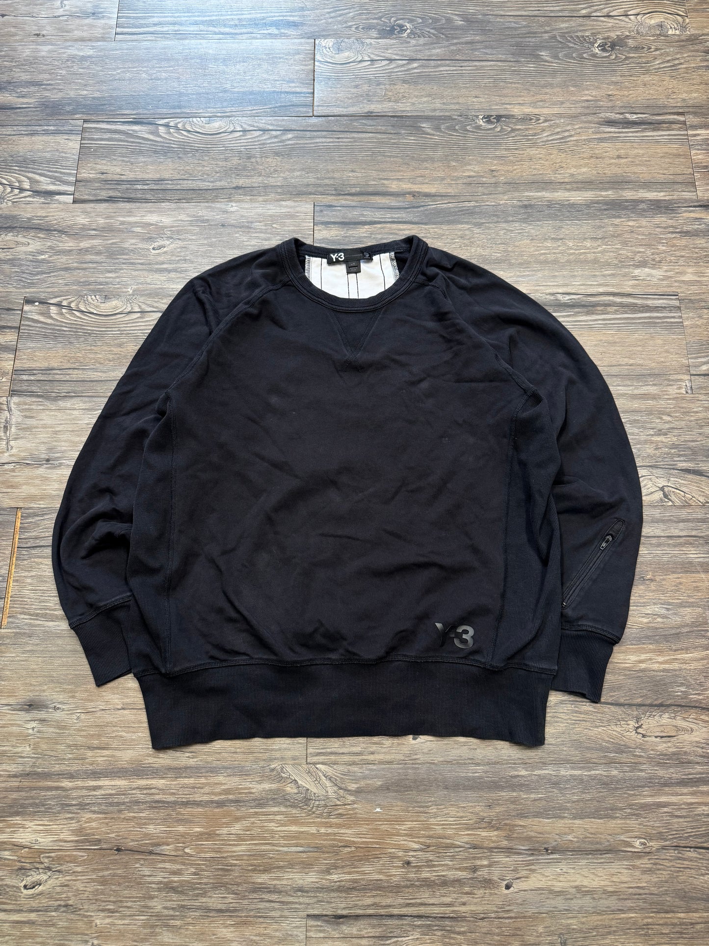 ADIDAS Y-3 KNIT ZIPPER SWEATER (L)