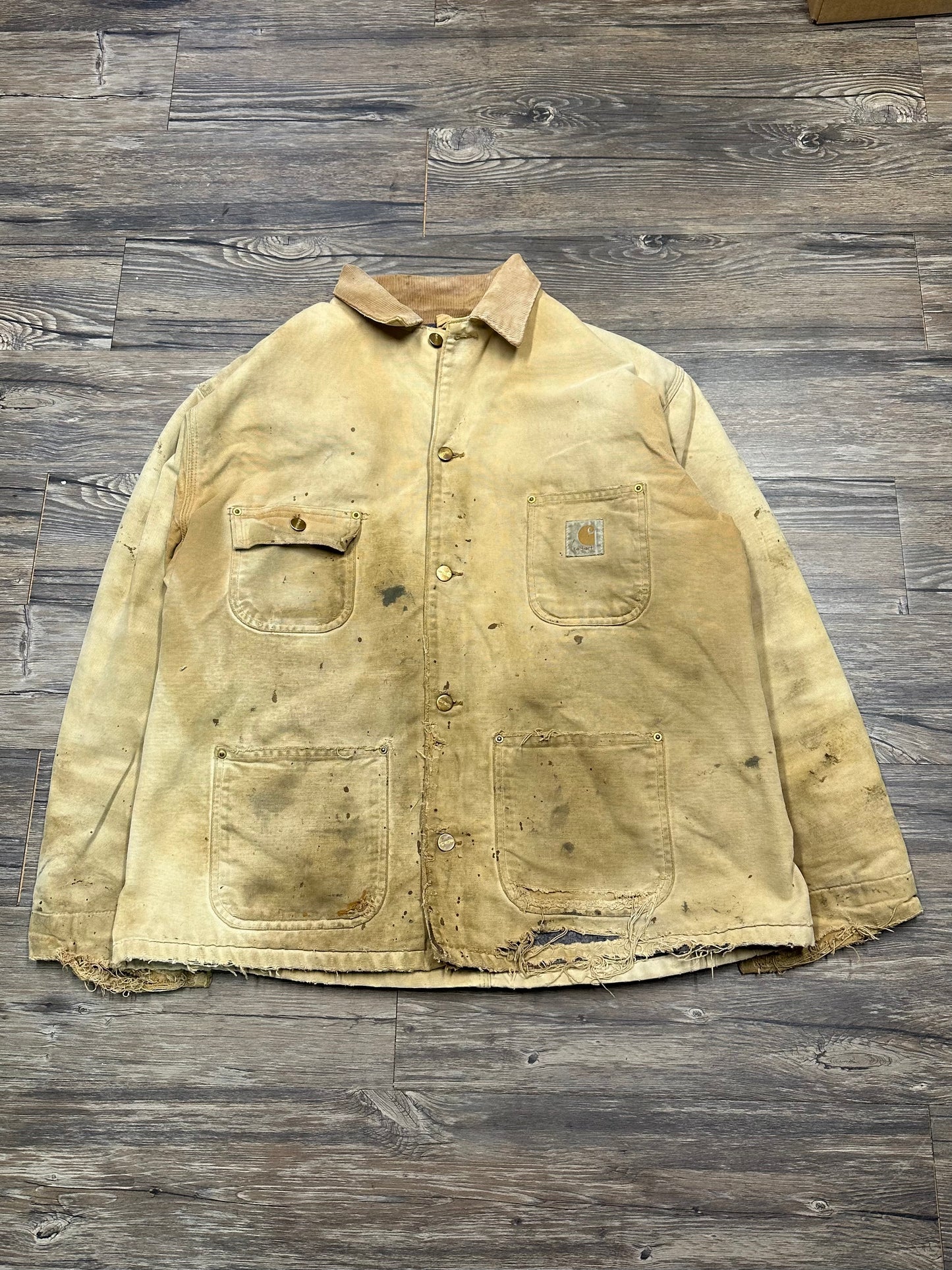90’s CARHARTT TATTERED WORKWEAR JACKET (MEDIUM)