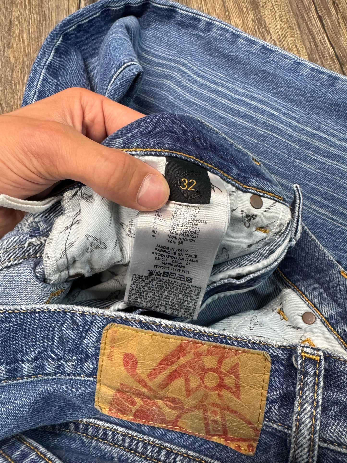 VIVIENNE WESTWOOD COLUMN DENIM JEANS (32)