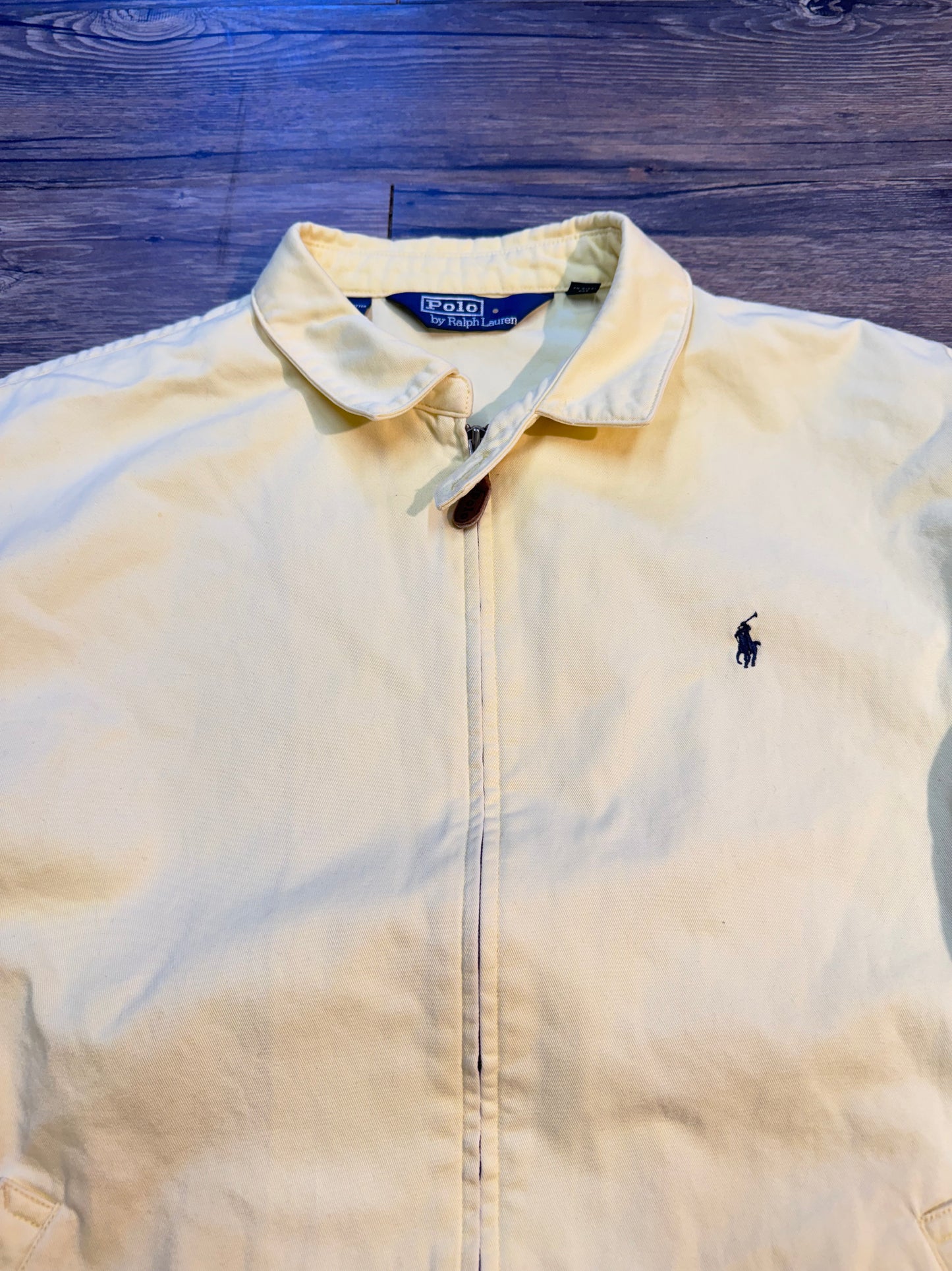 VINTAGE POLO RALPH LAUREN CREAM COACHES JACKET (XL)