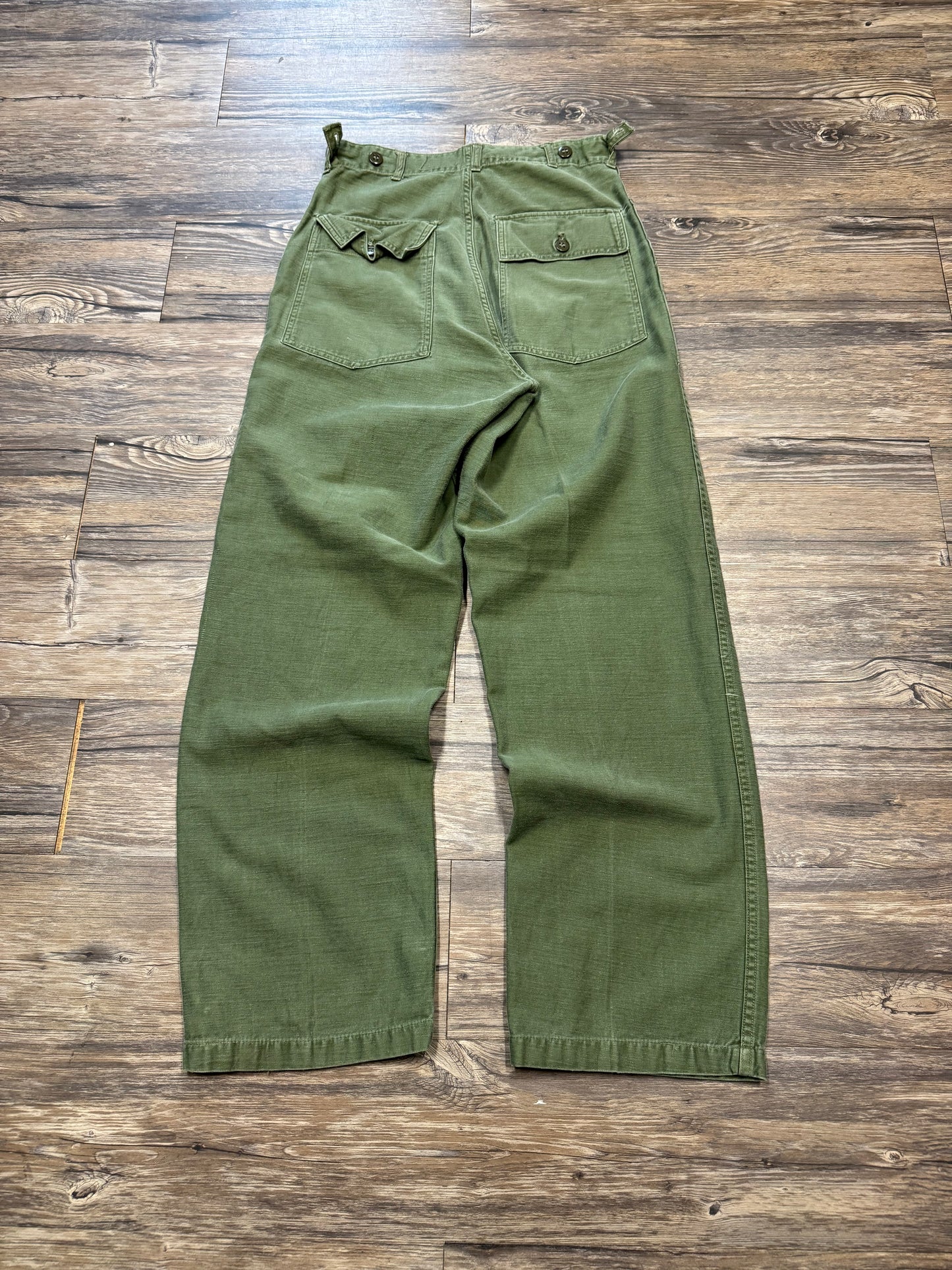 VINTAGE 70’S OG 107 MILITARY ARMY PANTS (30)