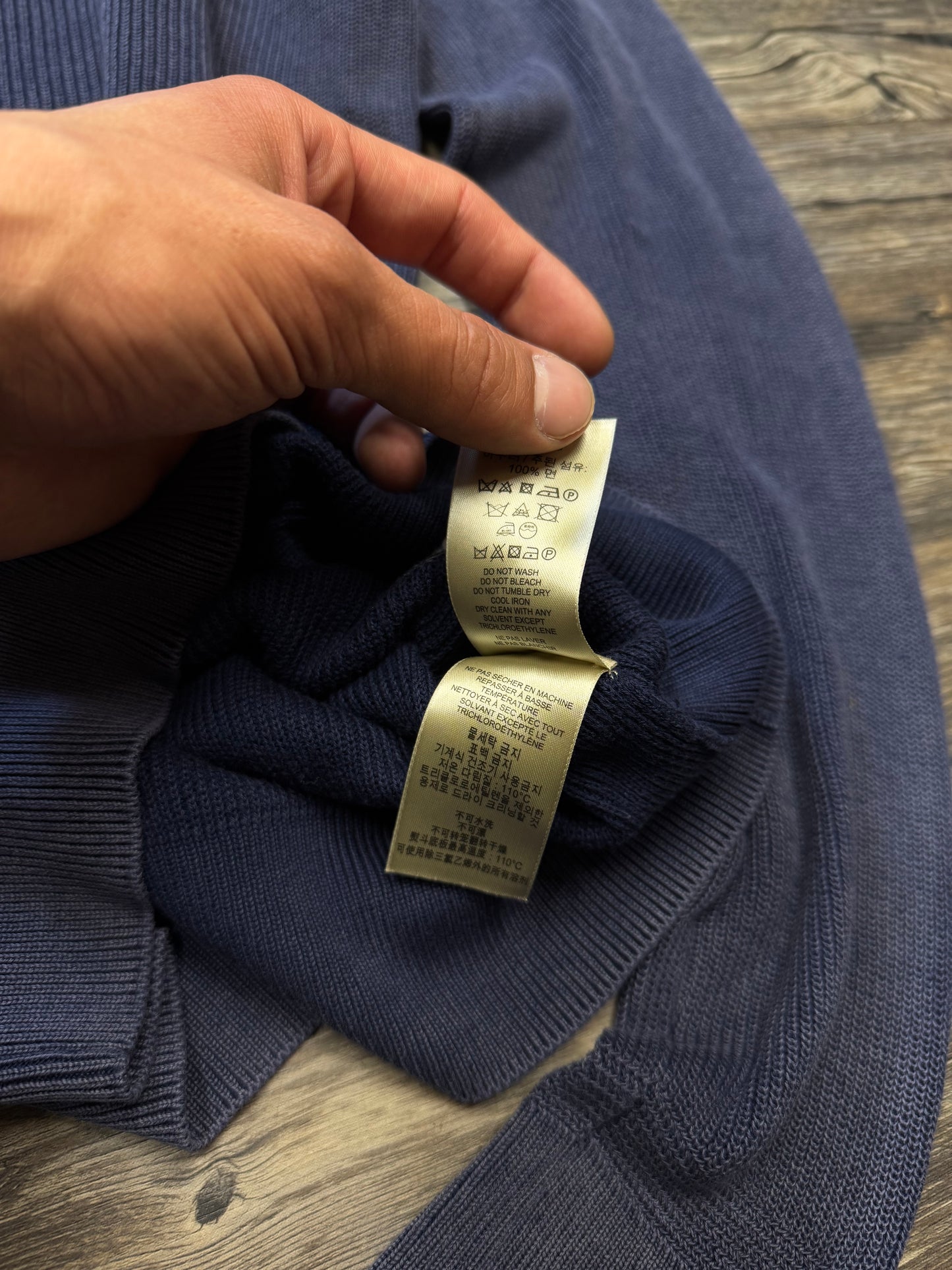 BURBERRY RIBBED HENLEY LONGSLEEVE (S)