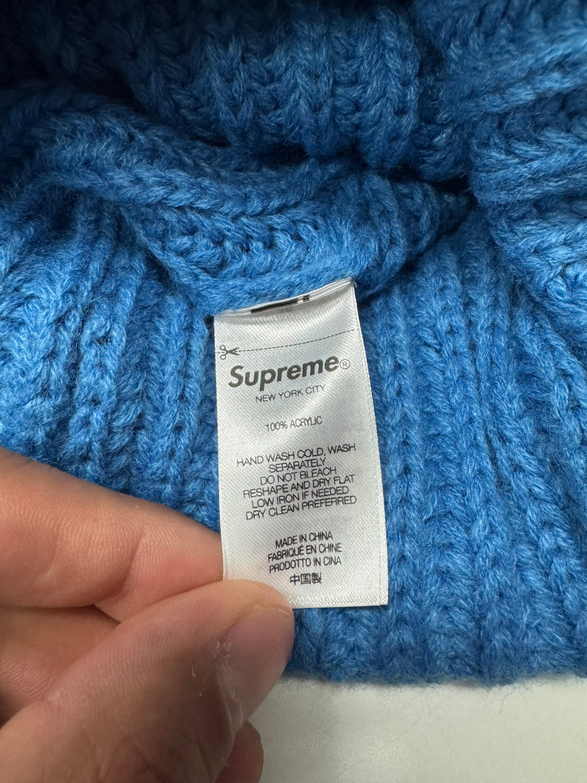 SUPREME NEW YORK KNIT BEANIE (OS)