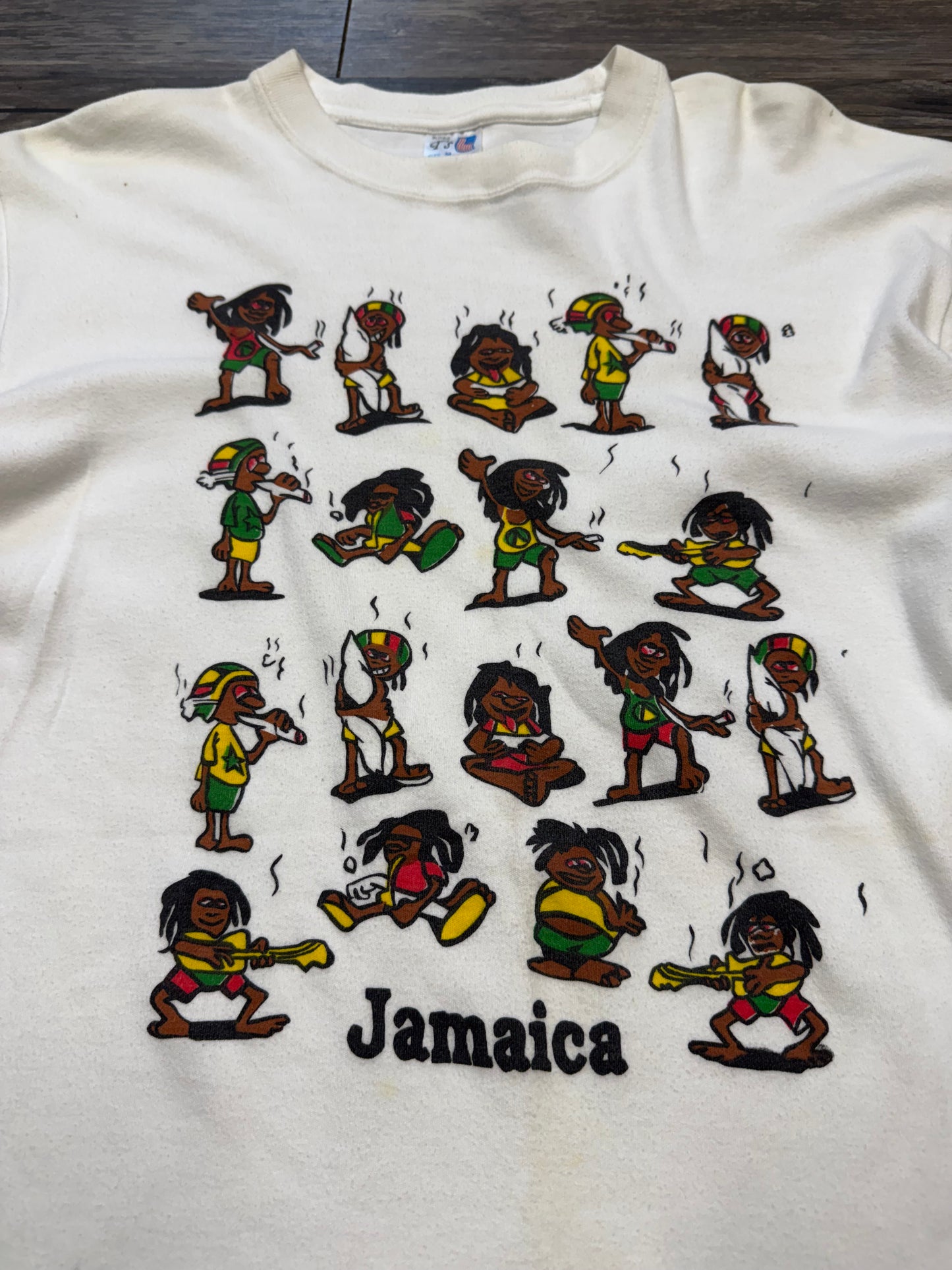 VINTAGE 1990 JAMAICA RASTA T-SHIRT (M)