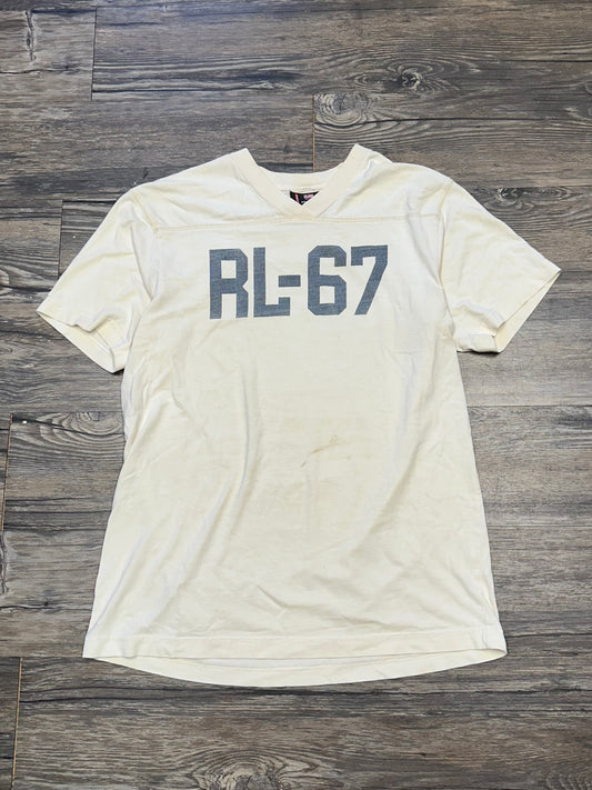 POLO JEANS RL-67 TEXT T-SHIRT (SMALL)