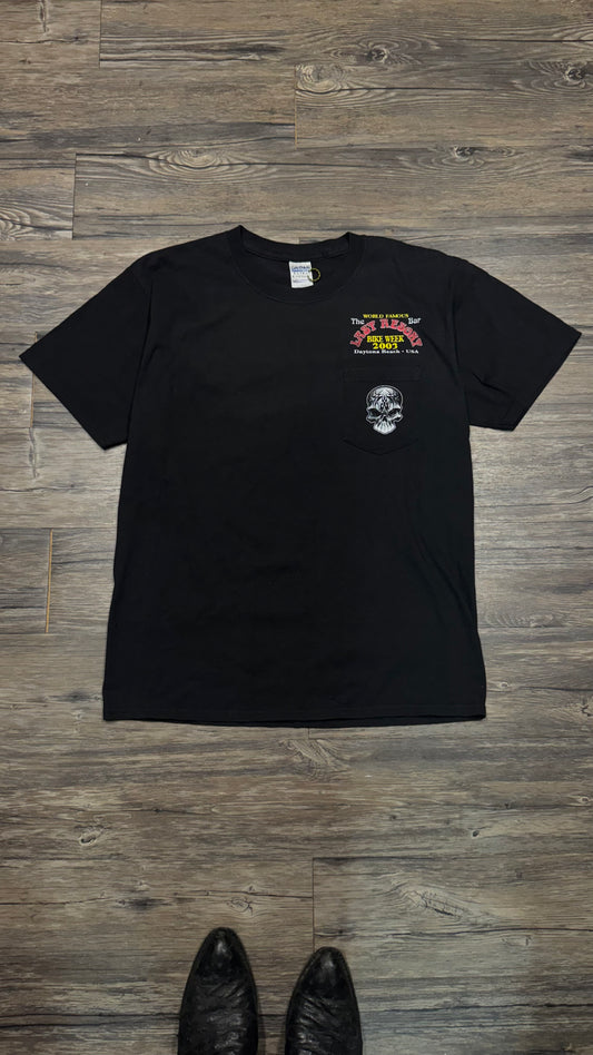Y2K LAST RESORT BIKER TEE (L)