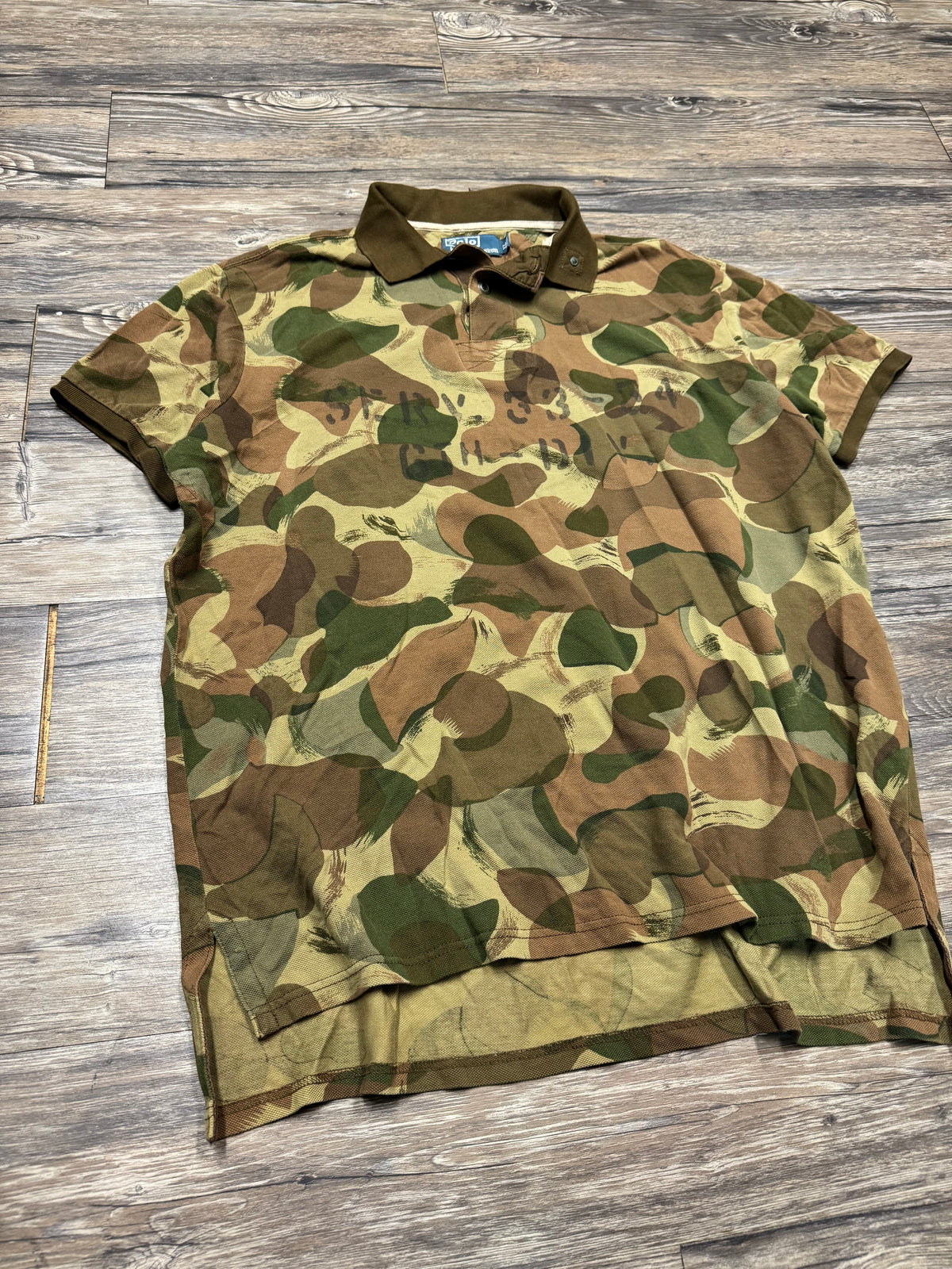 POLO RALPH LAUREN 90’s DUCK CAMO FLAG POLO (XL)