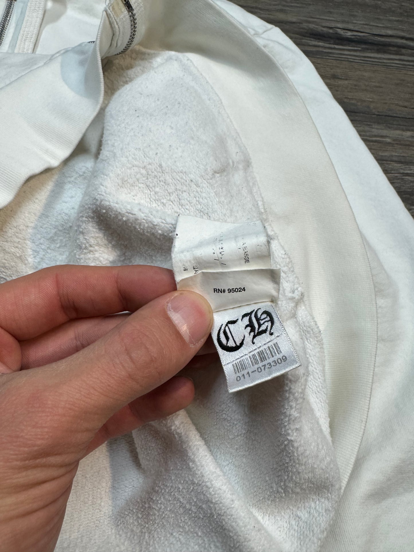 CHROME HEARTS ZIP-UP HOODIE (XL)