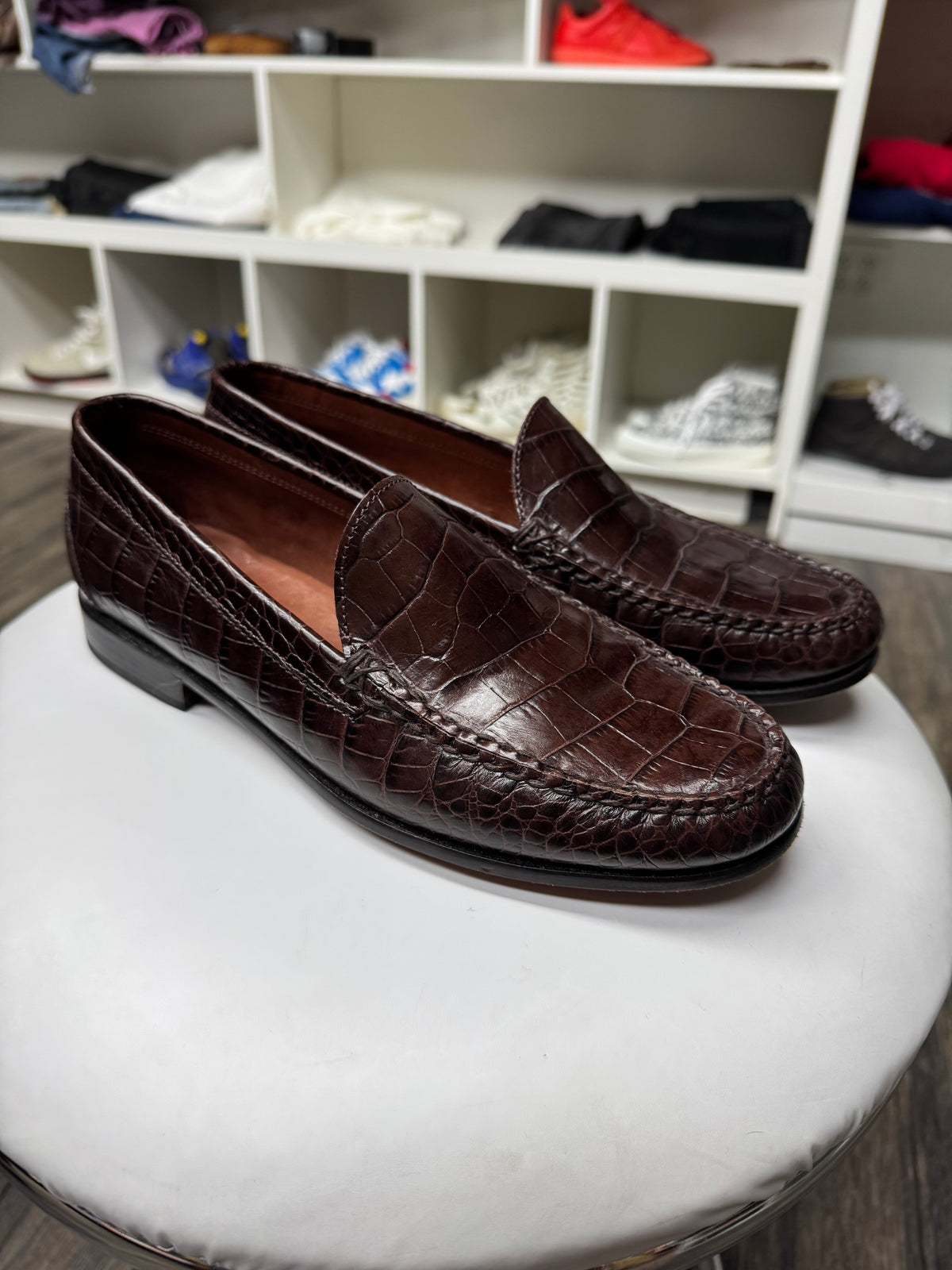VTG RALPH LAUREN ALLIGATOR LOAFERS (8.5)