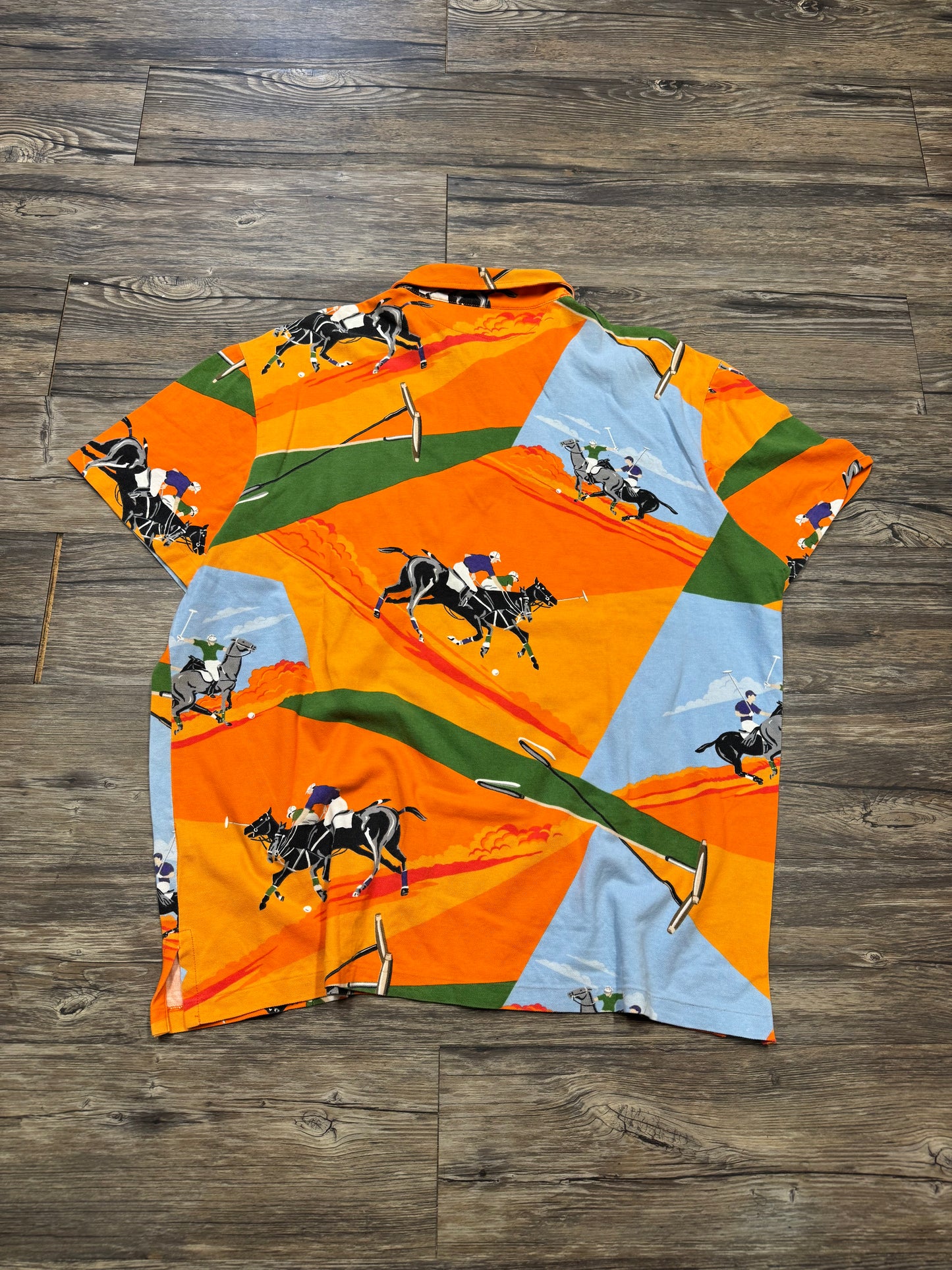POLO RALPH LAUREN SS14 EQUESTRIAN MESH POLO (XL)