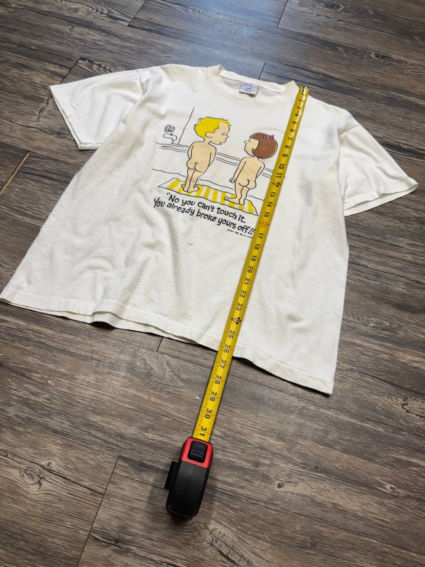 VINTAGE 1990 SINGLE STICH "YOU CANT TOUCH IT" T-SHIRT (L)