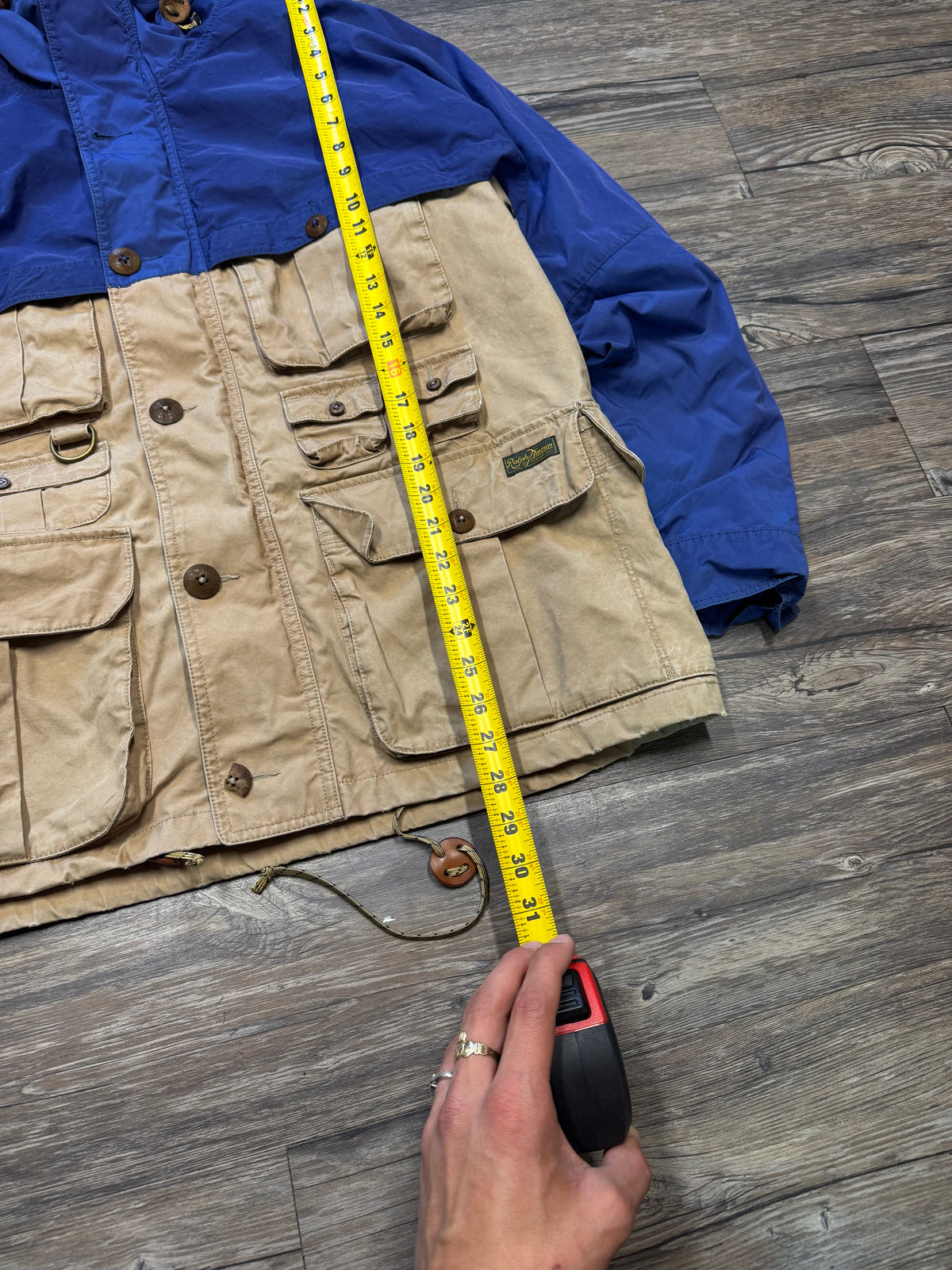 POLO RALPH LAUREN OUTDOORS MULTI-COLOR UTILITYY SKI JACKET (L)