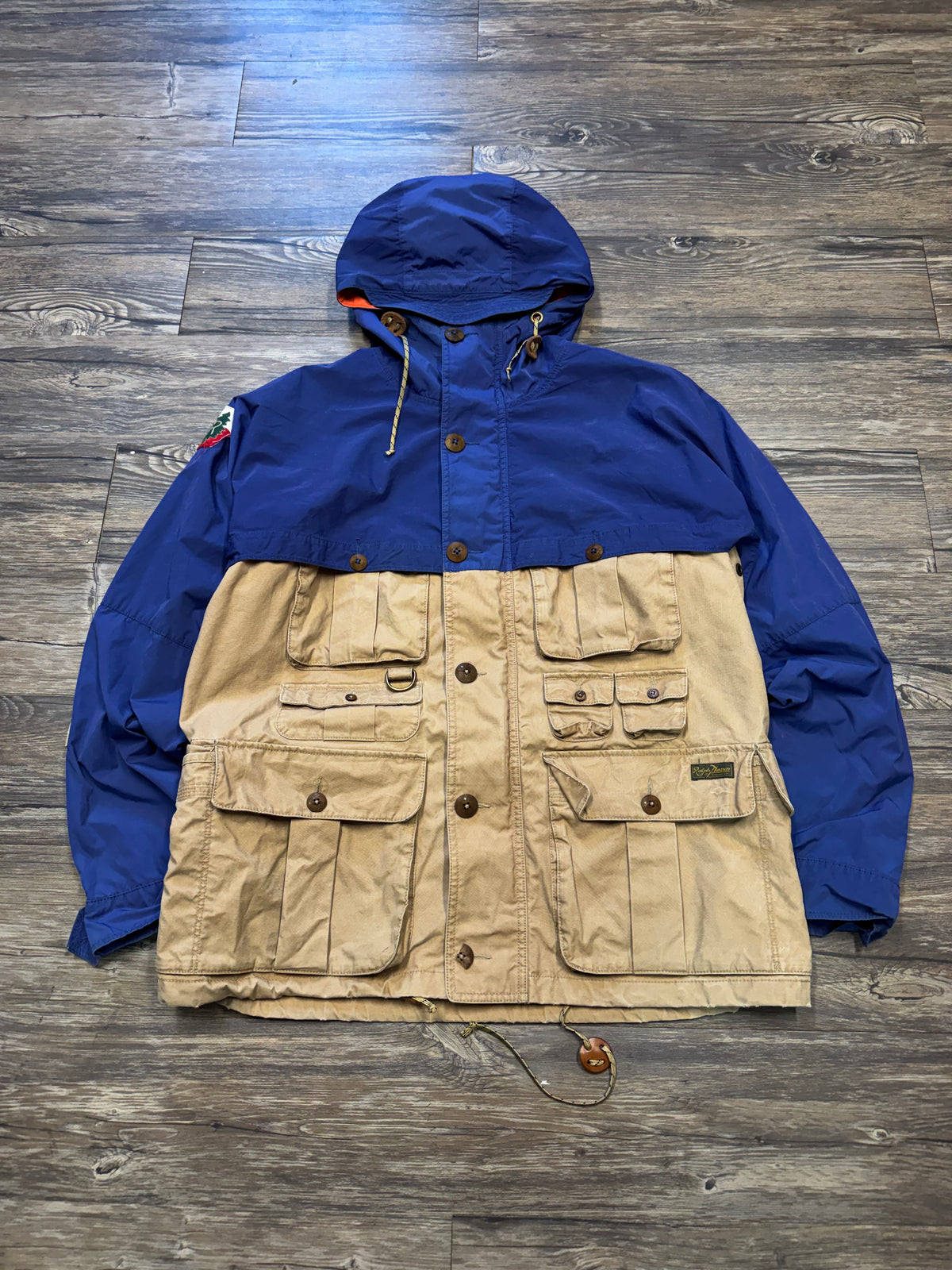 POLO RALPH LAUREN OUTDOORS MULTI-COLOR UTILITYY SKI JACKET (L)