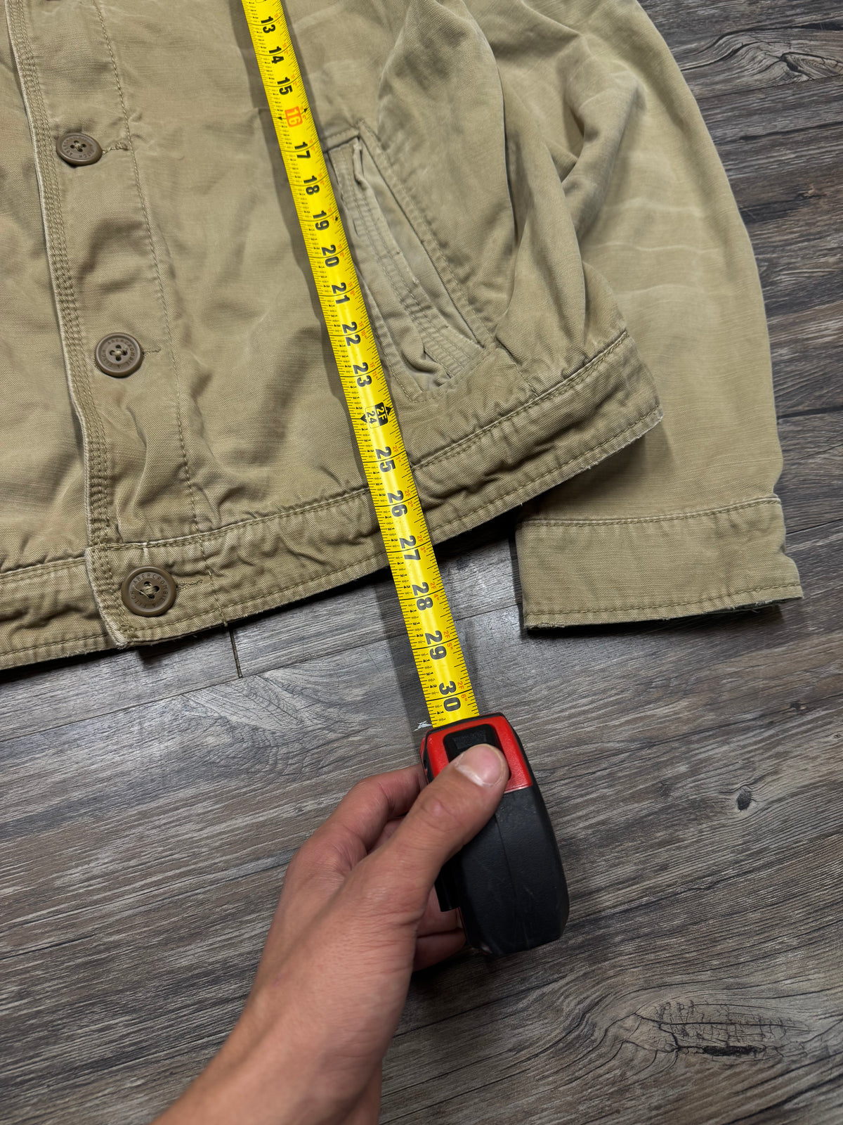 ABERCROMBIE & FITCH DISTRESSED WAKELY CARGO JACKET (L)