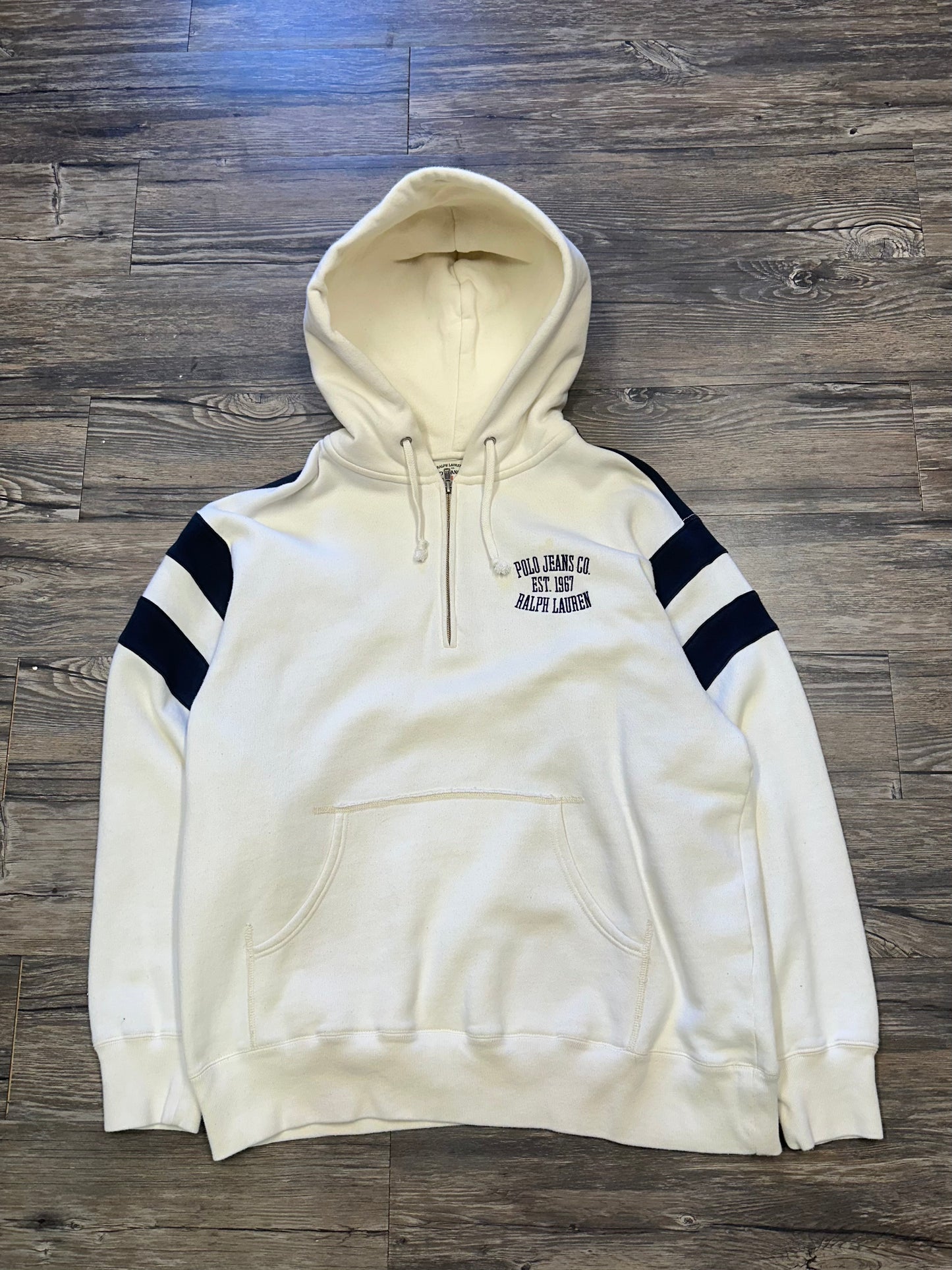 RALPH LAUREN POLO JEANS QUARTER ZIP HOODIE