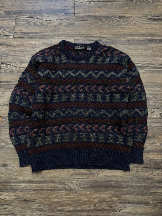 VINTAGE FISHERMAN KNIT SWEATER (L)