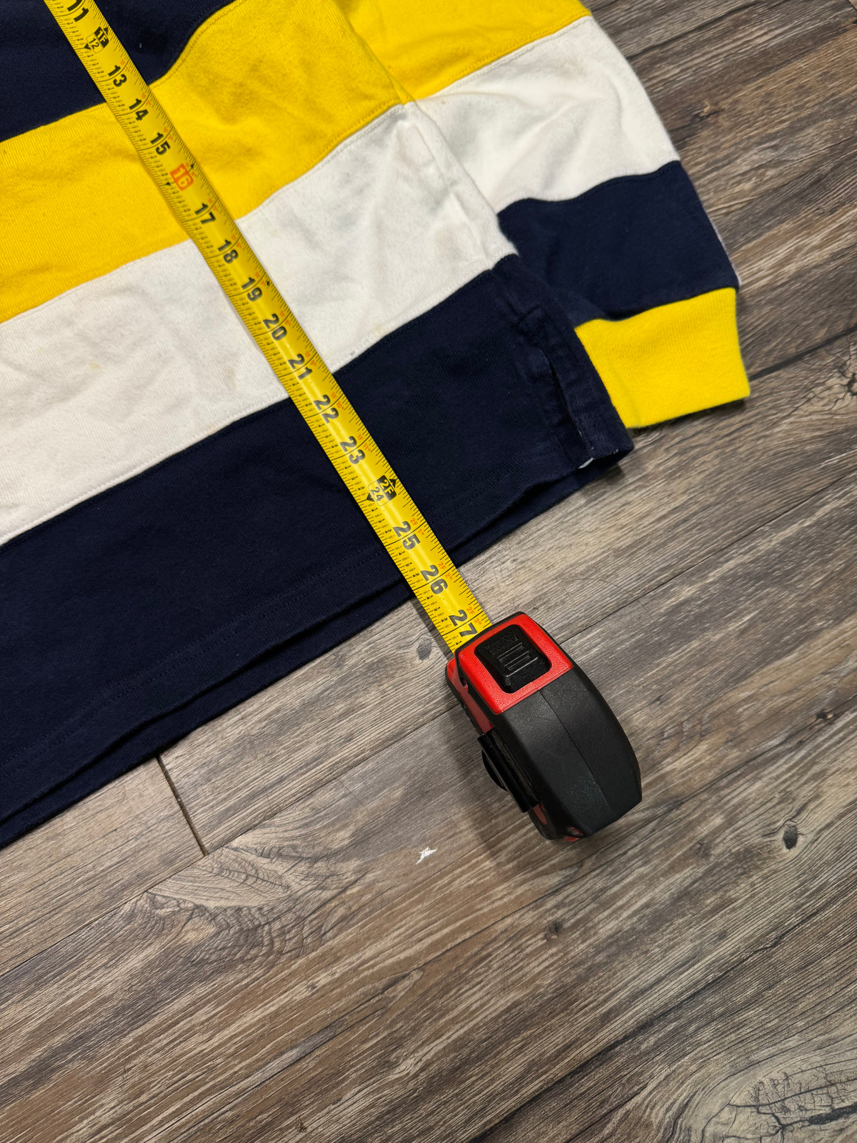 POLO RALPH LAUREN SPORT 90’s STRIPED RUGBY SHIRT (S)