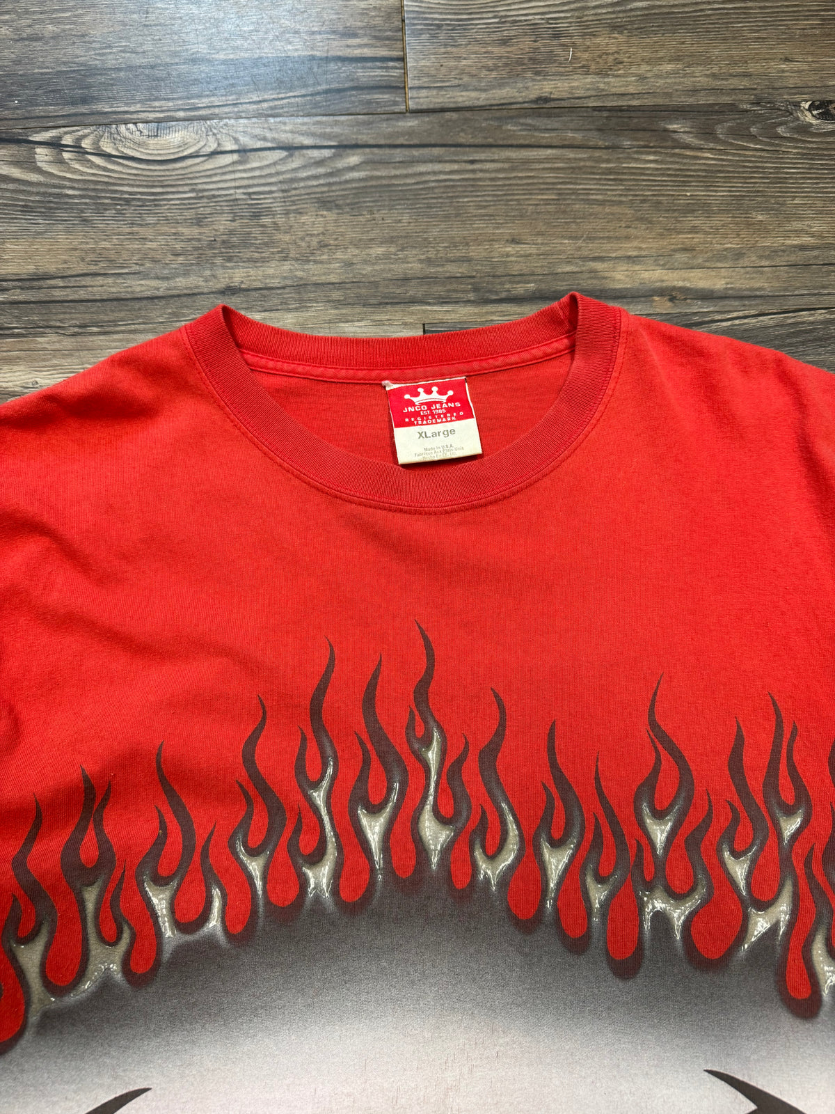 JNCO JEANS FLAME MULTI-COLOR T-SHIRT (XL)