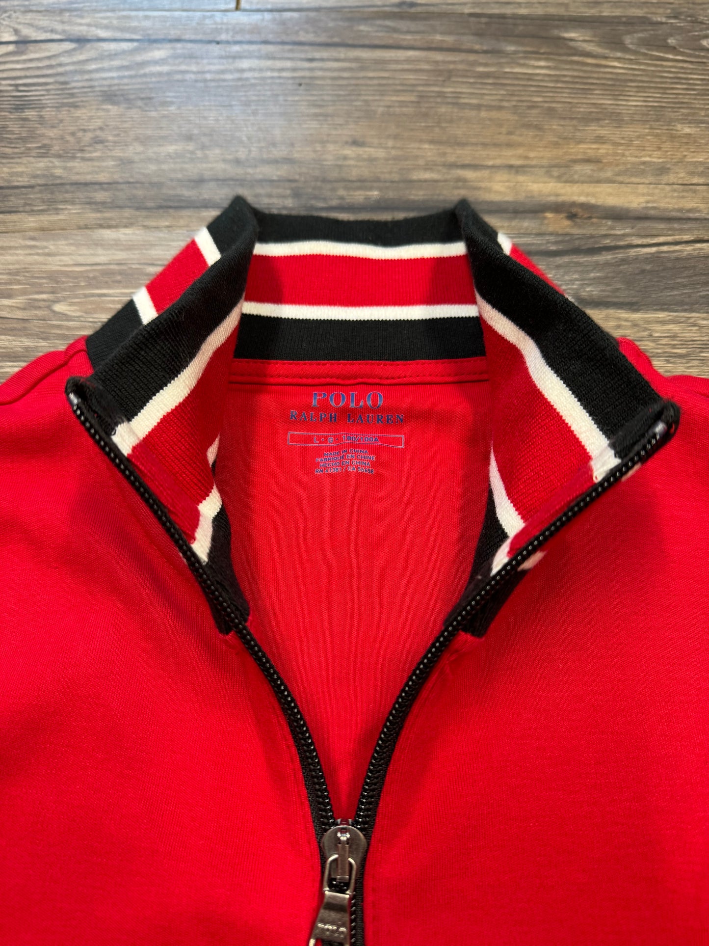 POLO RALPH LAUREN P-WING STADIUM FULL ZIP TRACK JACKET (L)