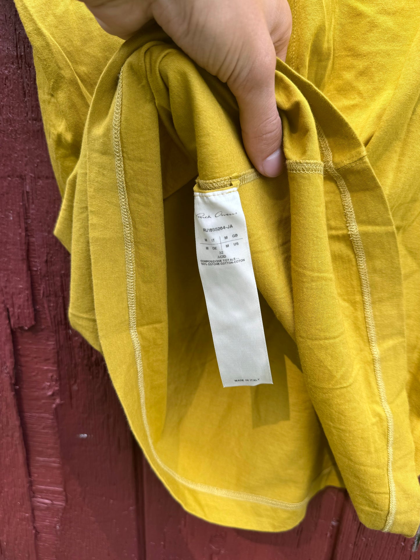 RICK OWENS PLAIN BASIC DRKSHDW TEE (M)