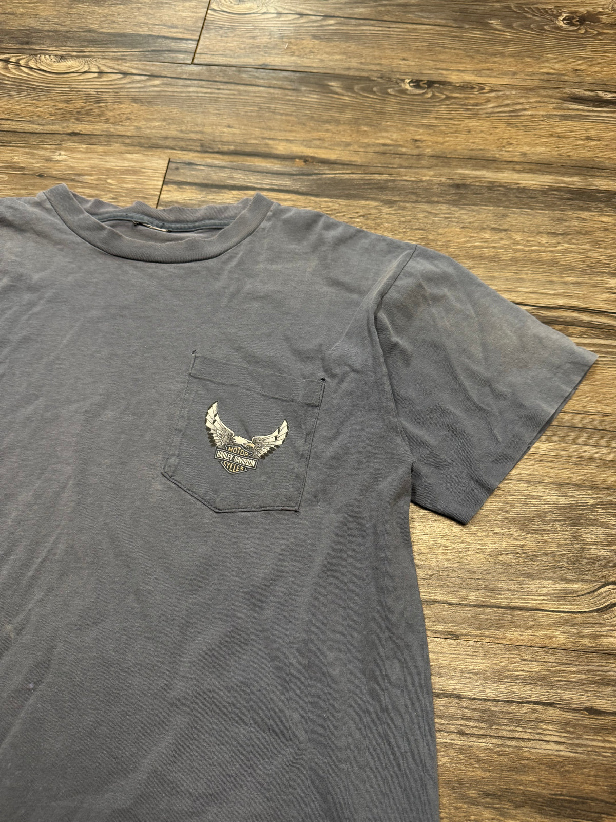 HARLEY DAVIDSON VINTAGE FADED POCKET T-SHIRT (M)
