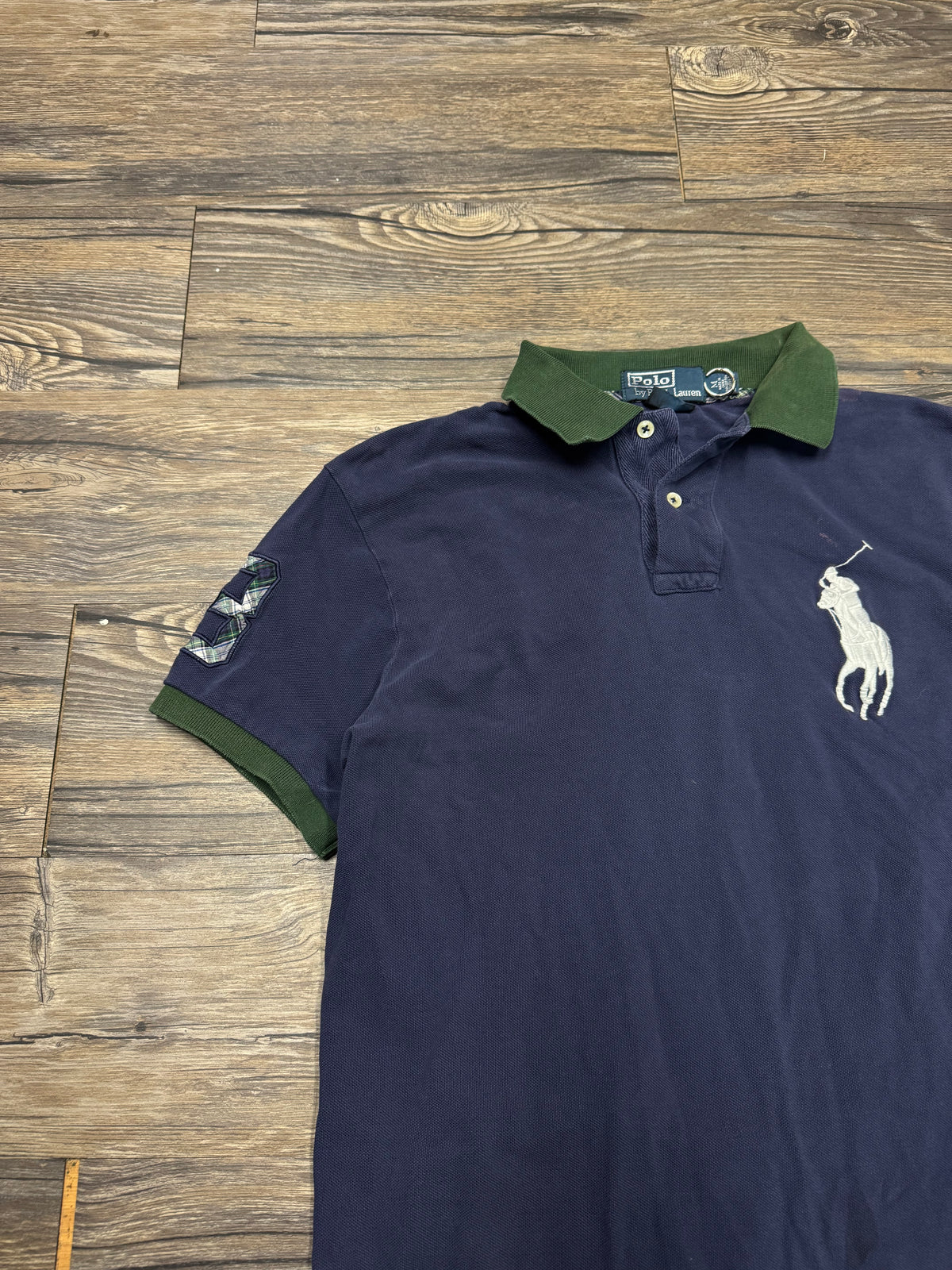 POLO RALPH LAUREN PLAID 3 BIG PONY POLO (M)